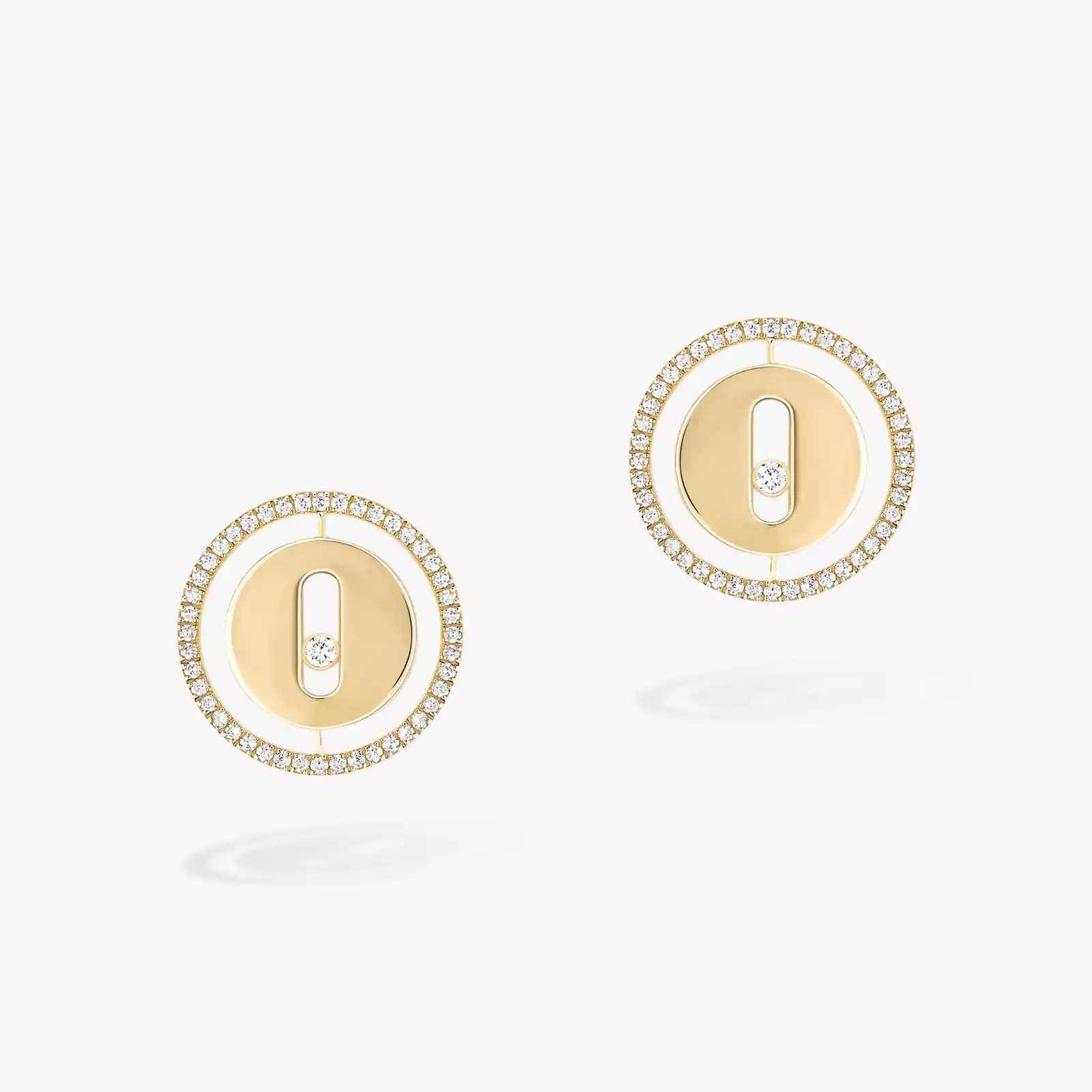 Lucky Move耳钉 黄金 钻石  她的珍礼 耳环 11571-YG