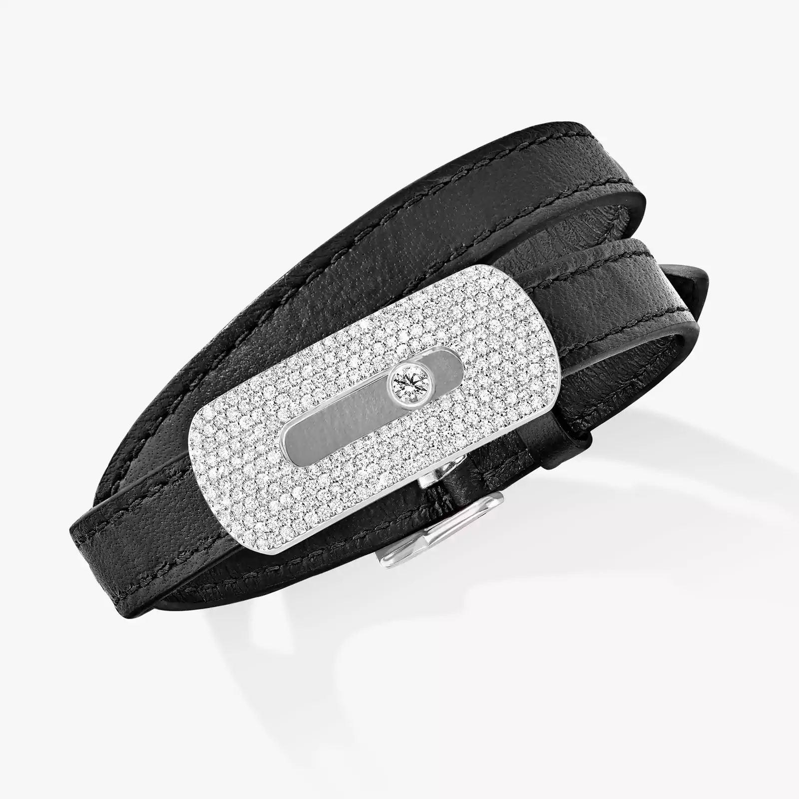 브레이슬릿 여성 화이트 골드 다이아몬드 Bracelet My Move XXL Pavé 30005-WG