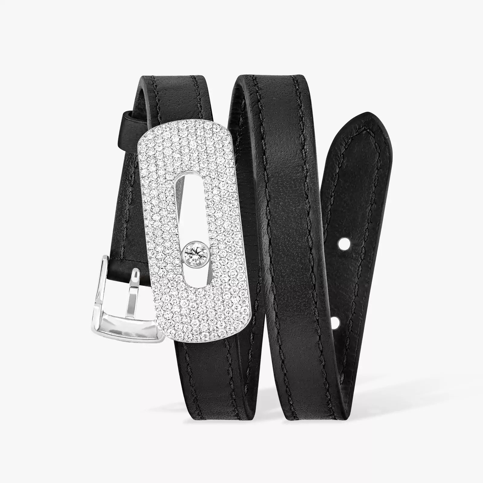 브레이슬릿 여성 화이트 골드 다이아몬드 Bracelet My Move XXL Pavé 30005-WG