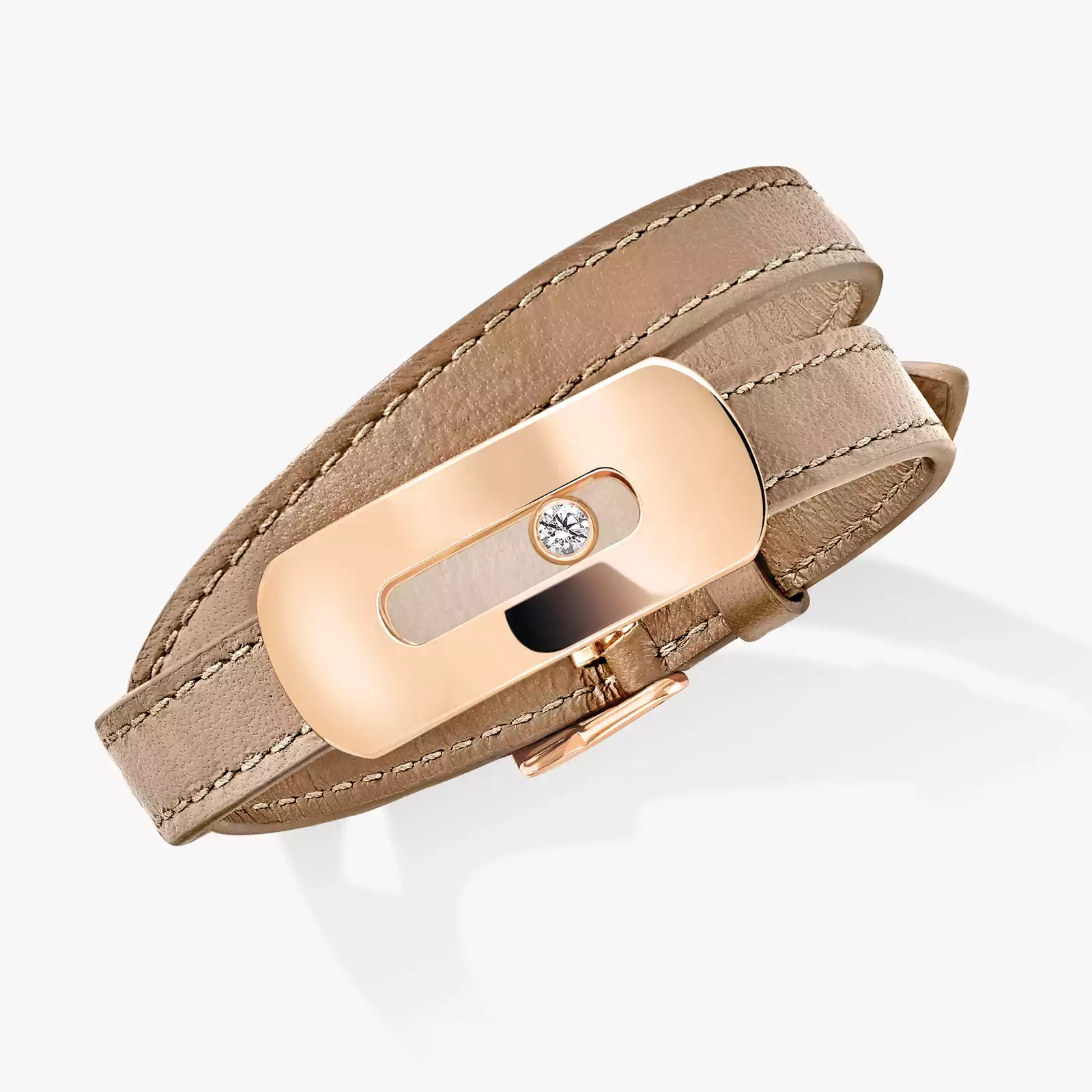 브레이슬릿 여성 핑크 골드 다이아몬드 Bracelet My Move XXL 30006-PG