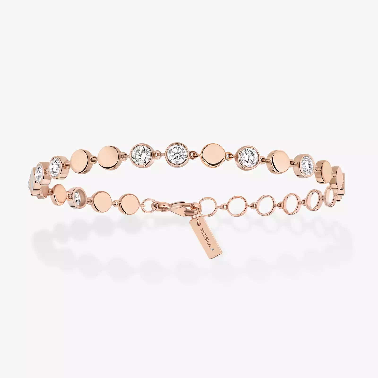Bracelet For Her Pink Gold Diamond D-Vibes MM 12484-PG