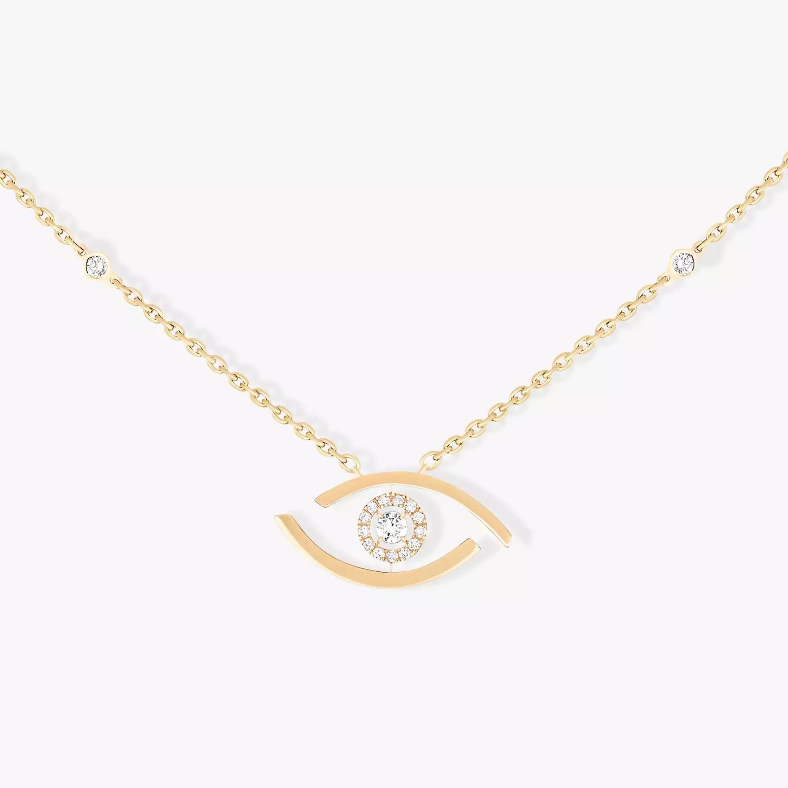 Collier Femme Or Jaune Diamant Lucky Eye 07524-YG