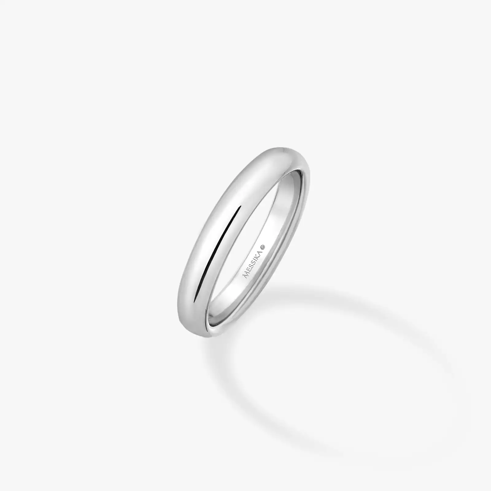 Men Wedding Band  White Gold For Her Ring 08035-WG