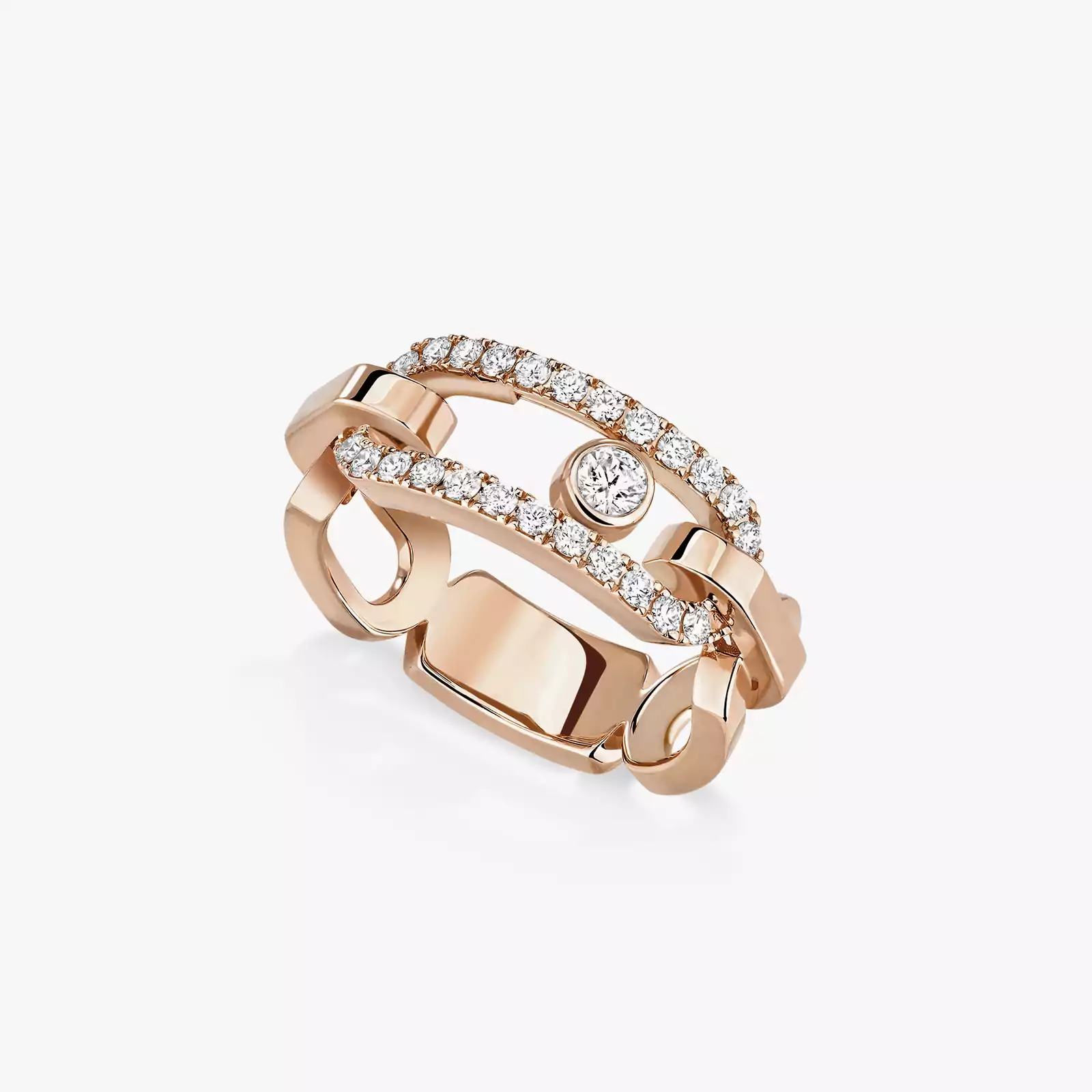 Move Link系列 Pink Gold Diamond For Her Ring 12728-PG