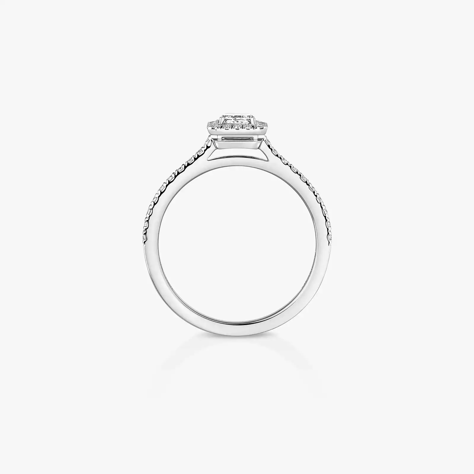 リング 女性への ホワイトゴールド ダイヤモンド  《ジョイ》0.25 カラット 14506-WG