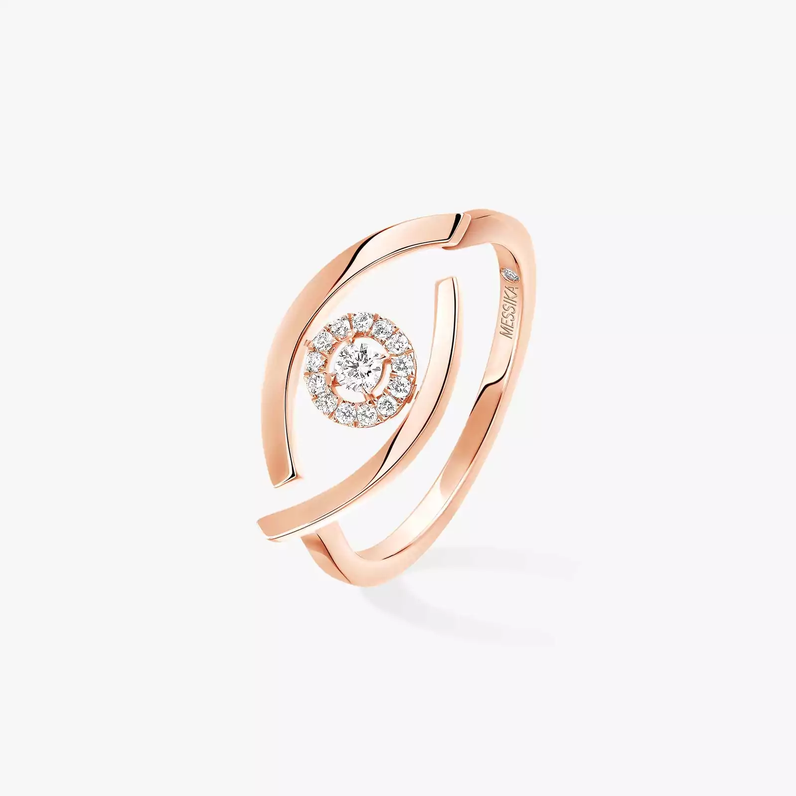 Ring For Her Pink Gold Diamond Anillo Lucky Eye 10036-PG