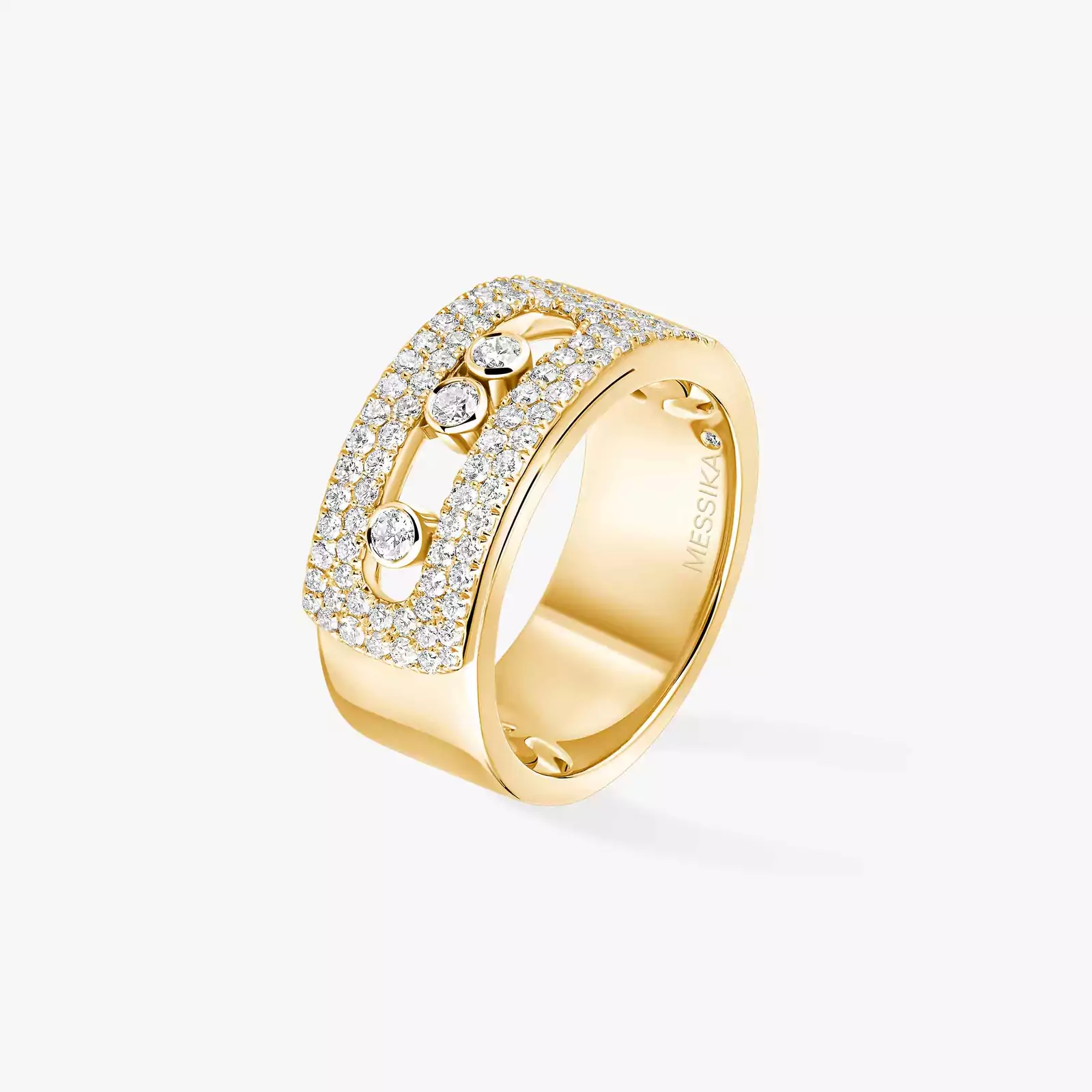 Move Noa LM Pavé Yellow Gold For Her Diamond Ring 10102-YG