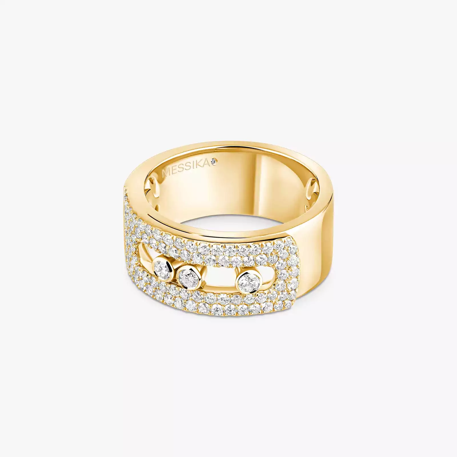 Move Noa LM Pavé Yellow Gold For Her Diamond Ring 10102-YG