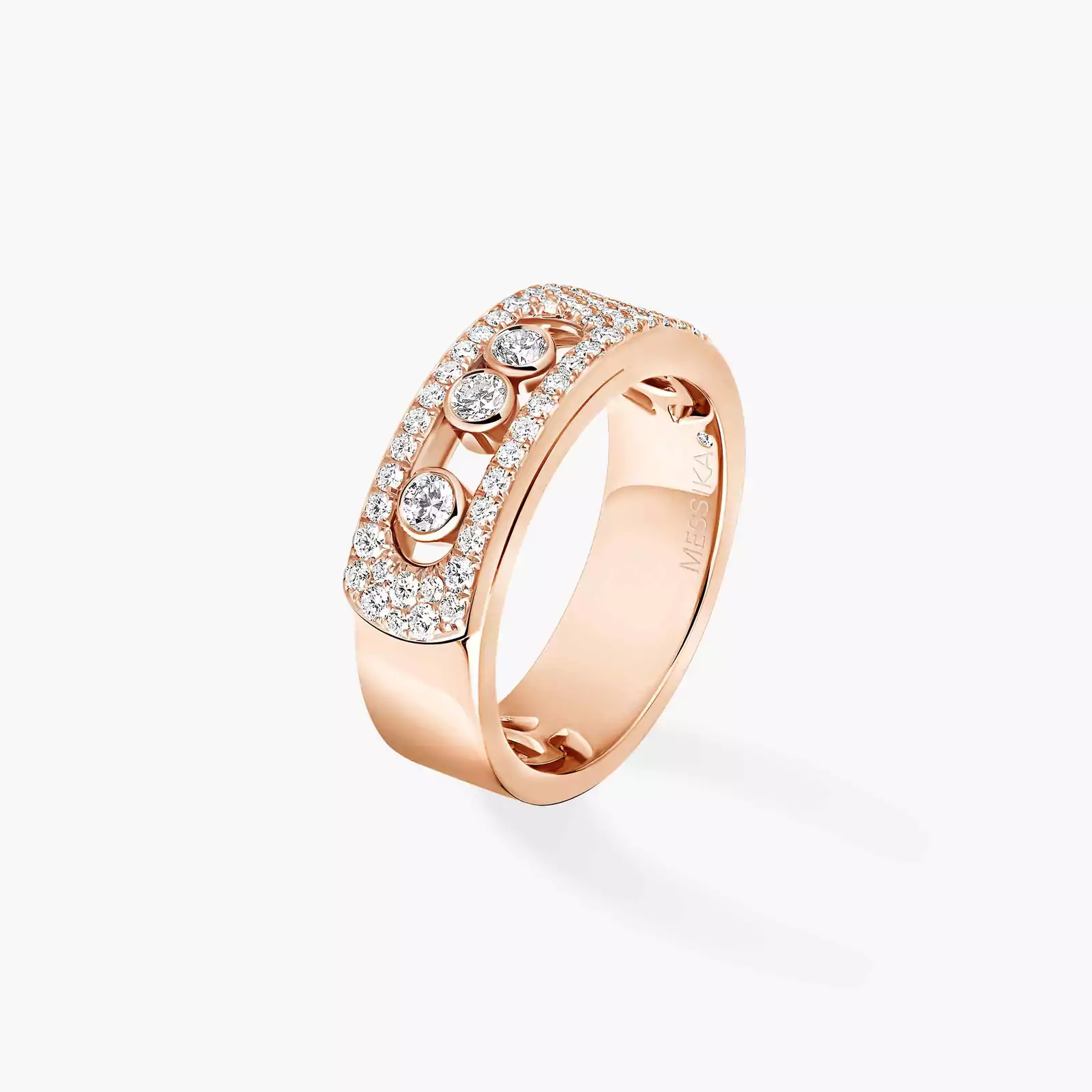 Move Noa Pavé Pink Gold For Her Diamond Ring 06129-PG