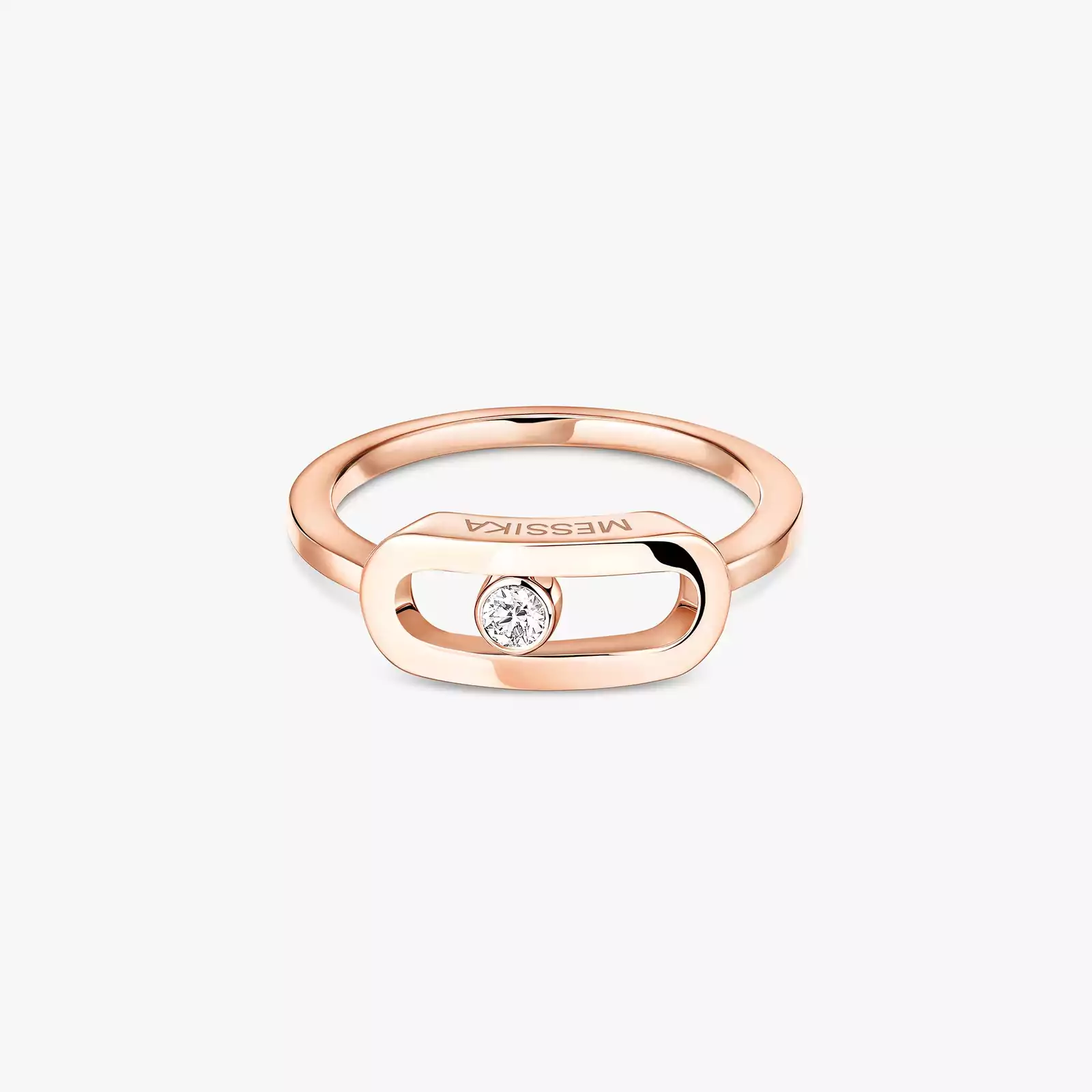 Move Uno金质大号款  Pink Gold Diamond For Her Ring 12390-PG