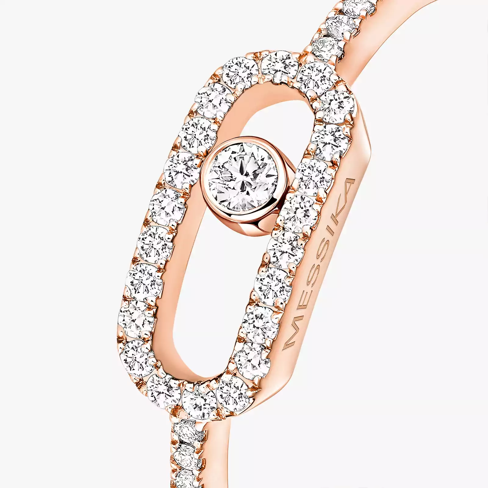 Move Uno Pavé Pink Gold For Her Diamond Ring 05630-PG