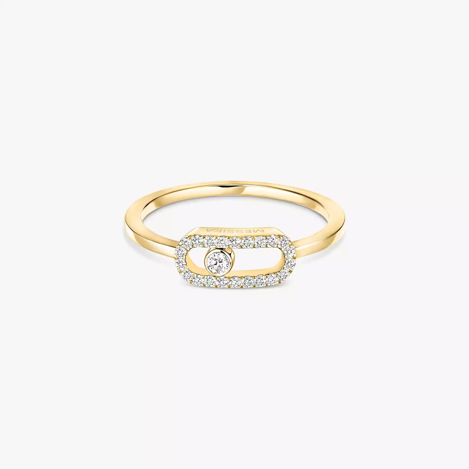 Move Uno Yellow Gold Diamond Femme Ring 04705-YG