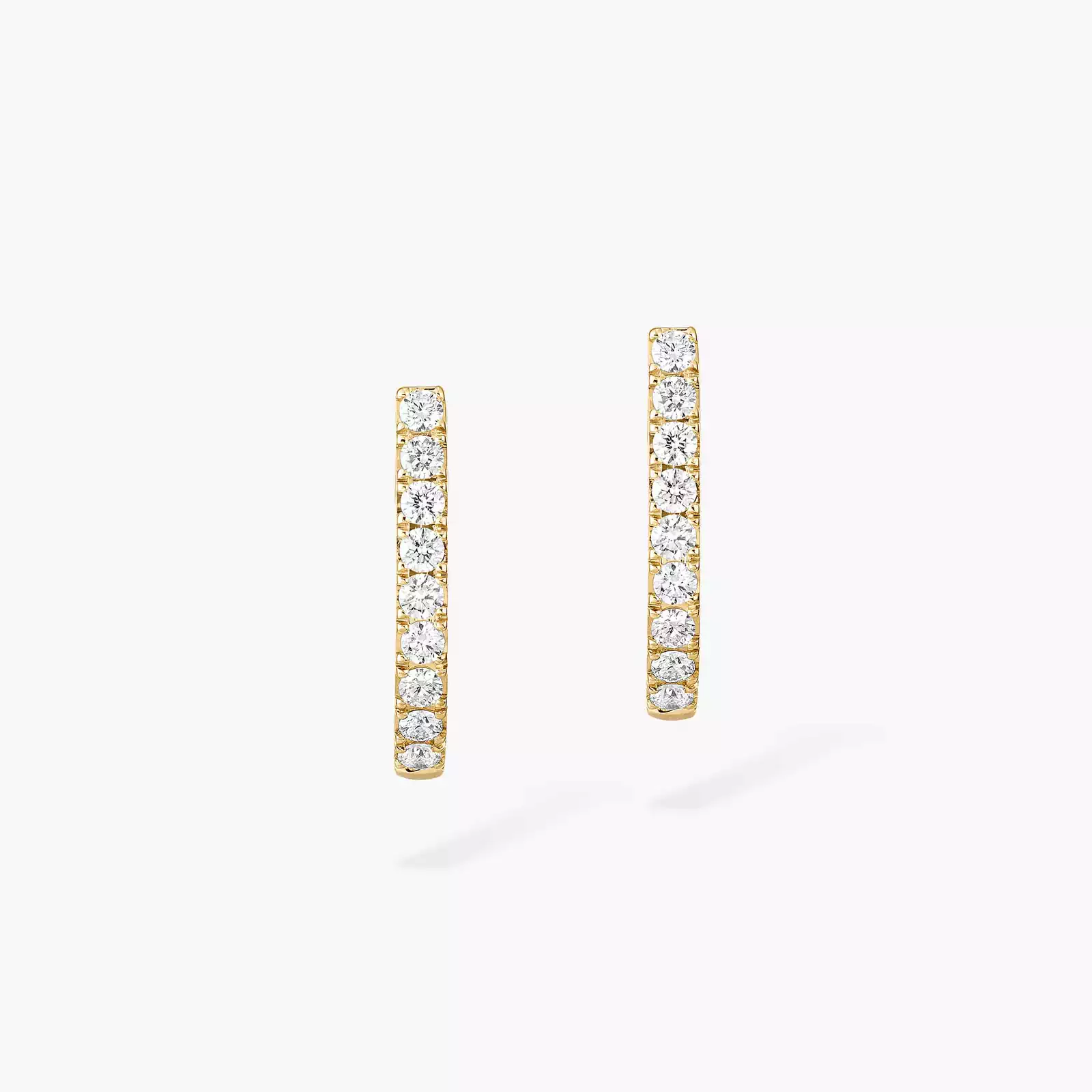 Boucles d'oreilles Femme Or Jaune Diamant Créoles Gatsby XS 05741-YG