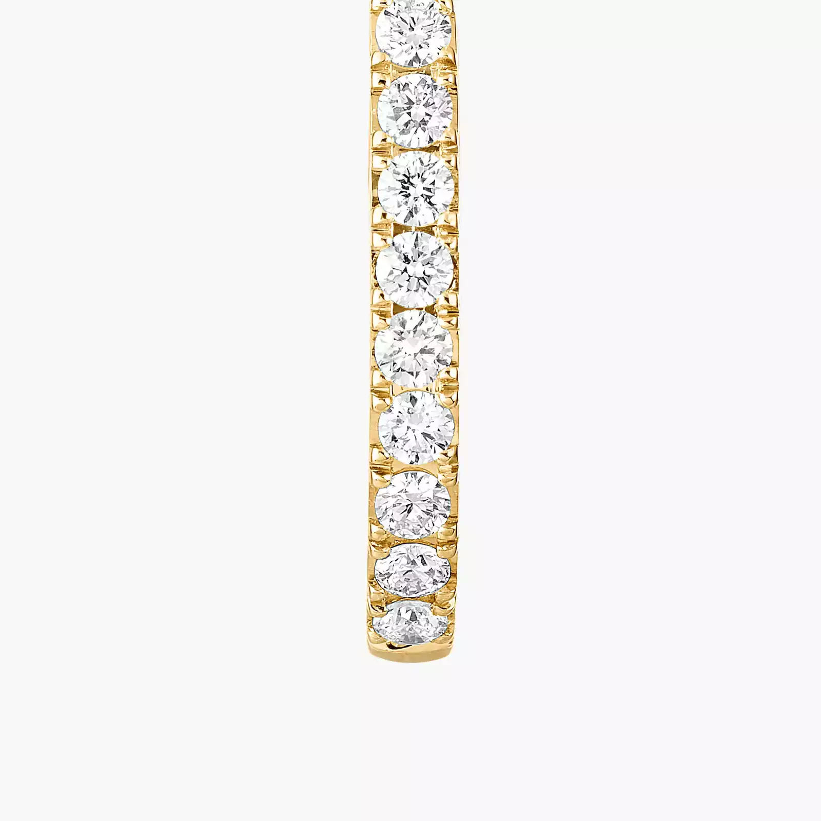 Boucles d'oreilles Femme Or Jaune Diamant Créoles Gatsby XS 05741-YG