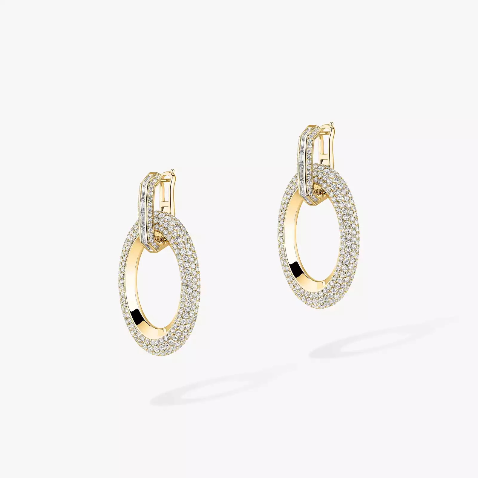 Groove Yellow Gold For Her Diamond Earrings 13470-YG