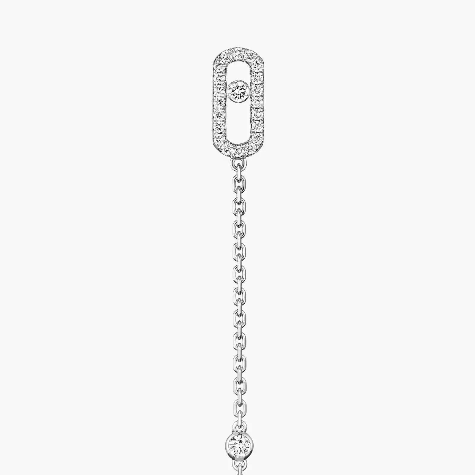 Move Uno Pendant Earrings White Gold For Her Diamond Earrings 11321-WG