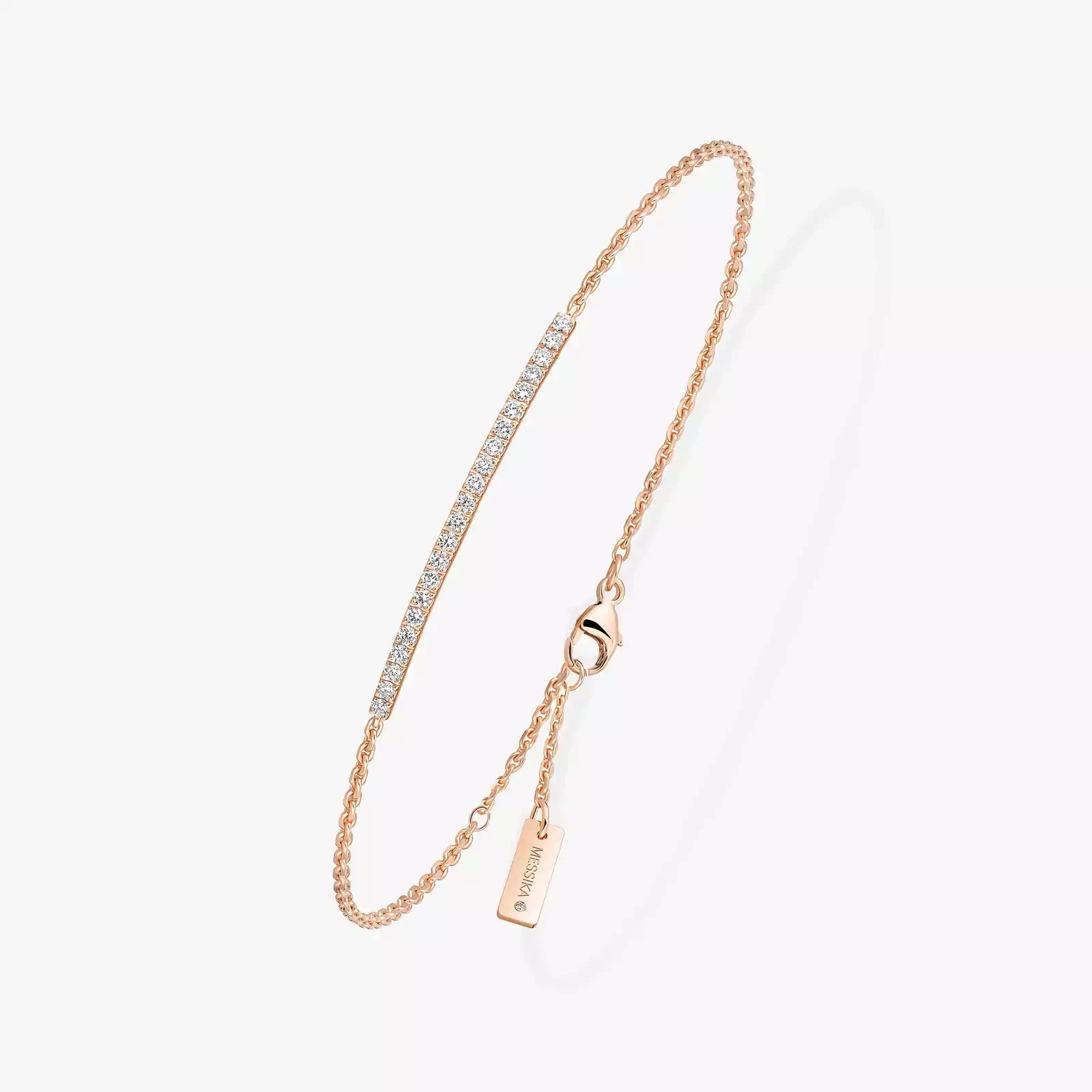 Bracelet Femme Or Rose Diamant Gatsby Barrette 05446-PG