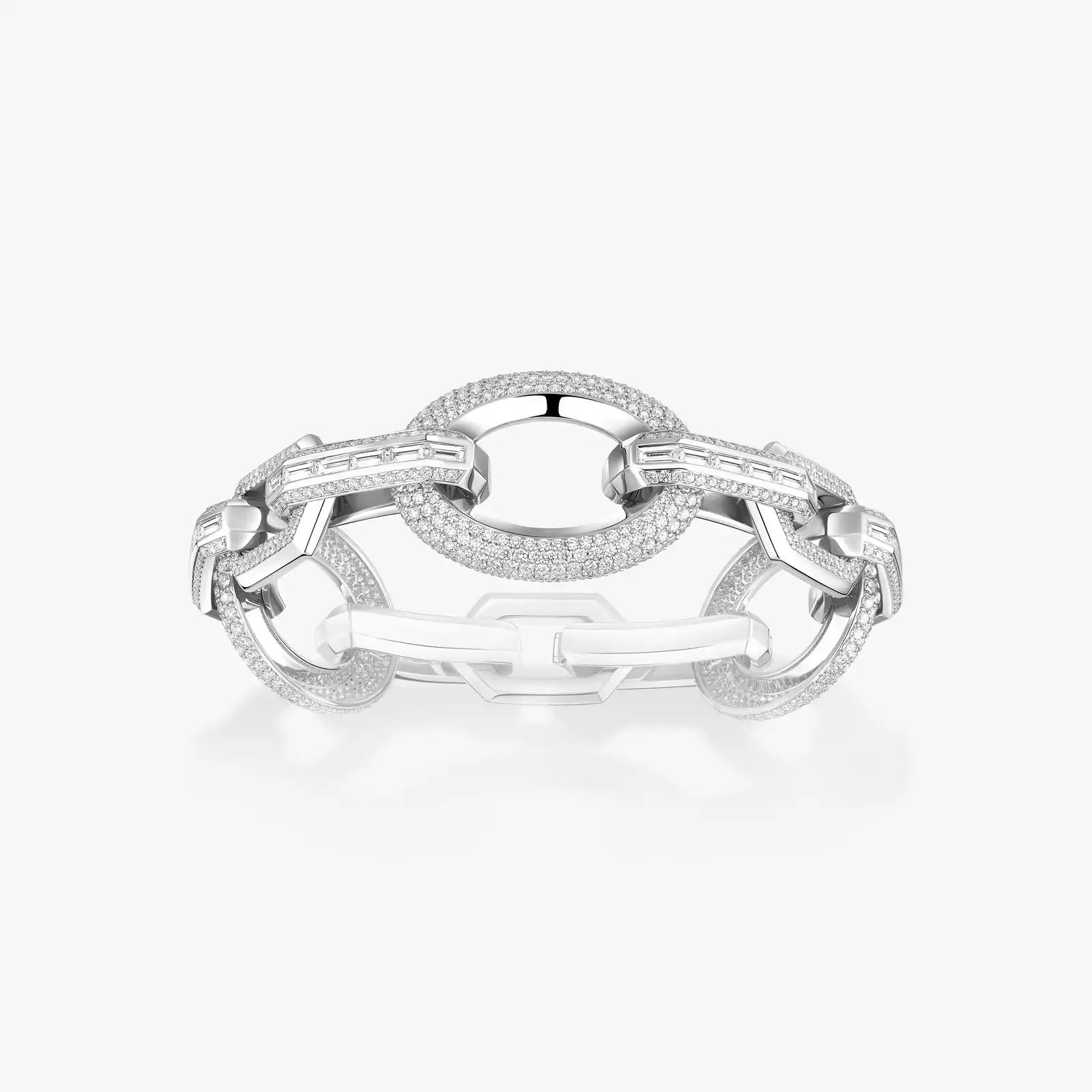 Pulsera Mujer Oro blanco Diamante Groove 13498-WG