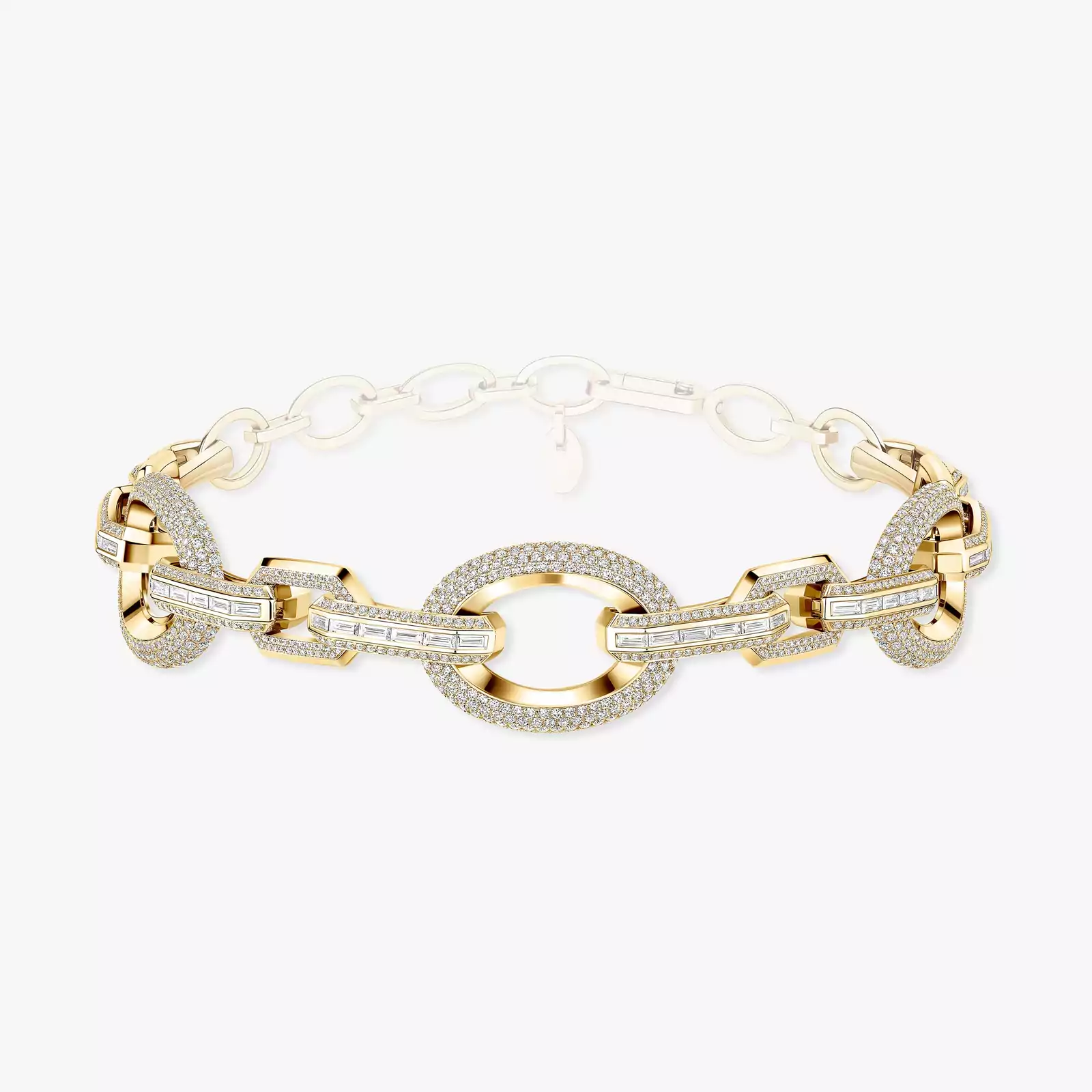 Collar Mujer Oro amarillo Diamante Gargantilla Groove 14036-YG