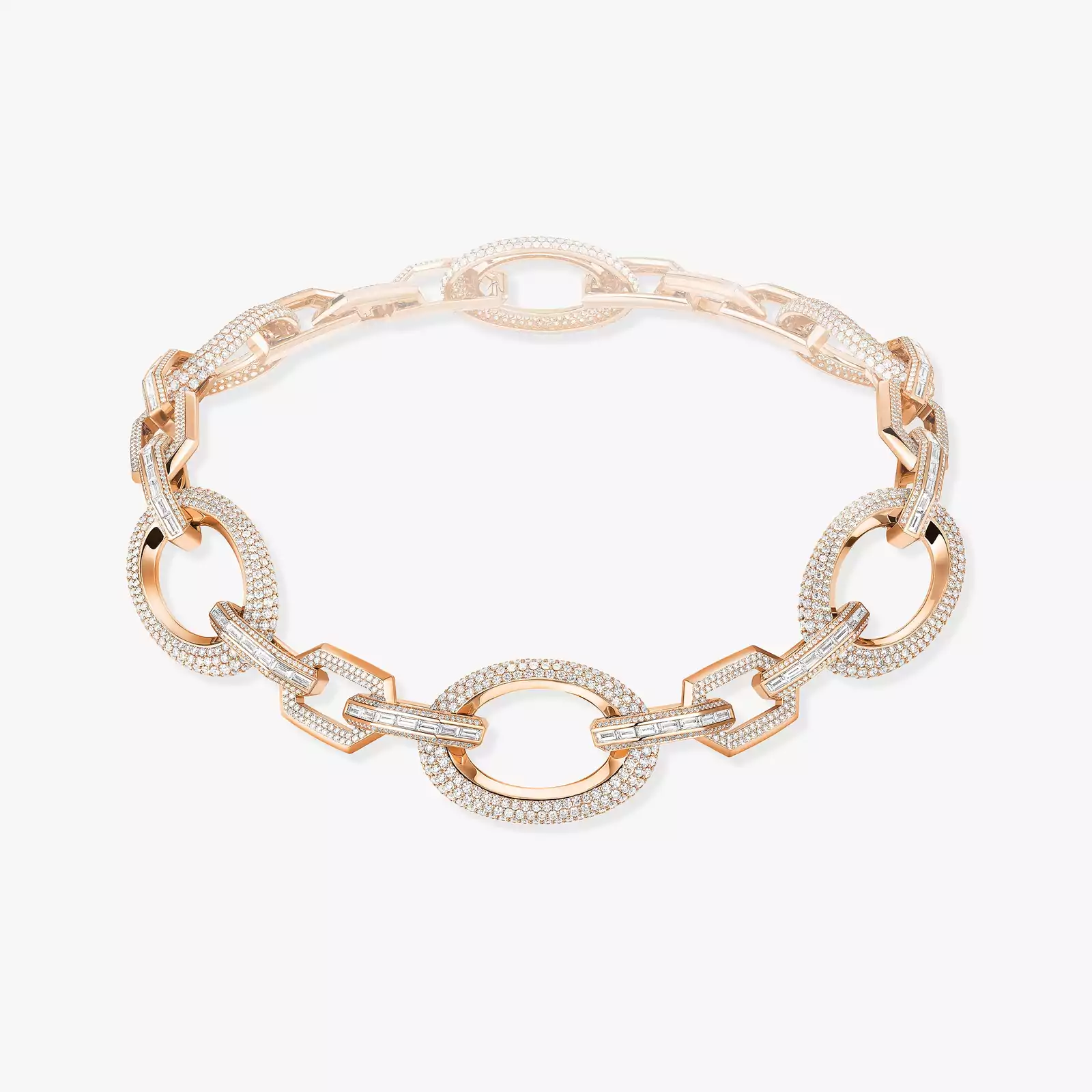 Collar Mujer Oro rosa Diamante Gargantilla Groove 13497-PG