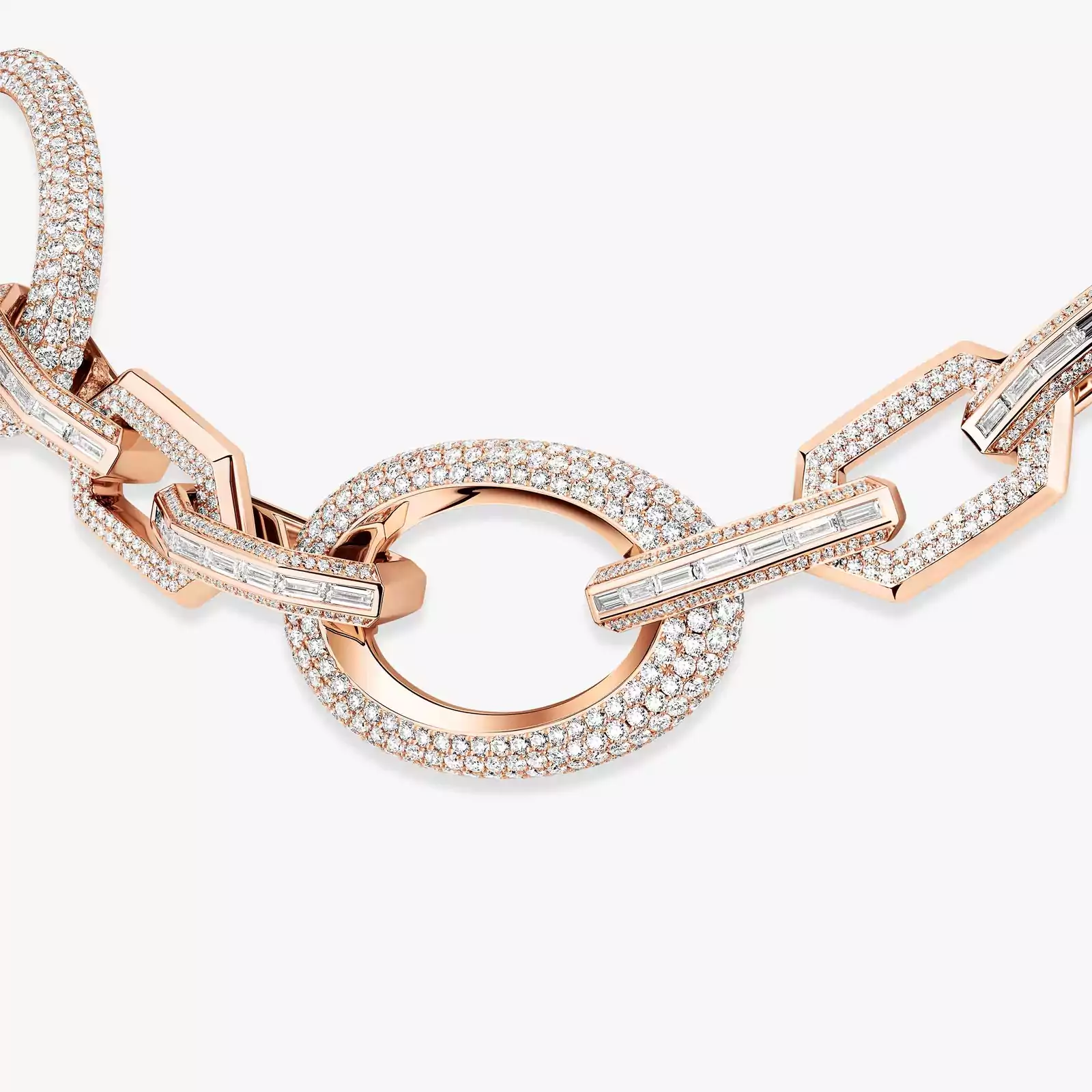 Collar Mujer Oro rosa Diamante Gargantilla Groove 13497-PG