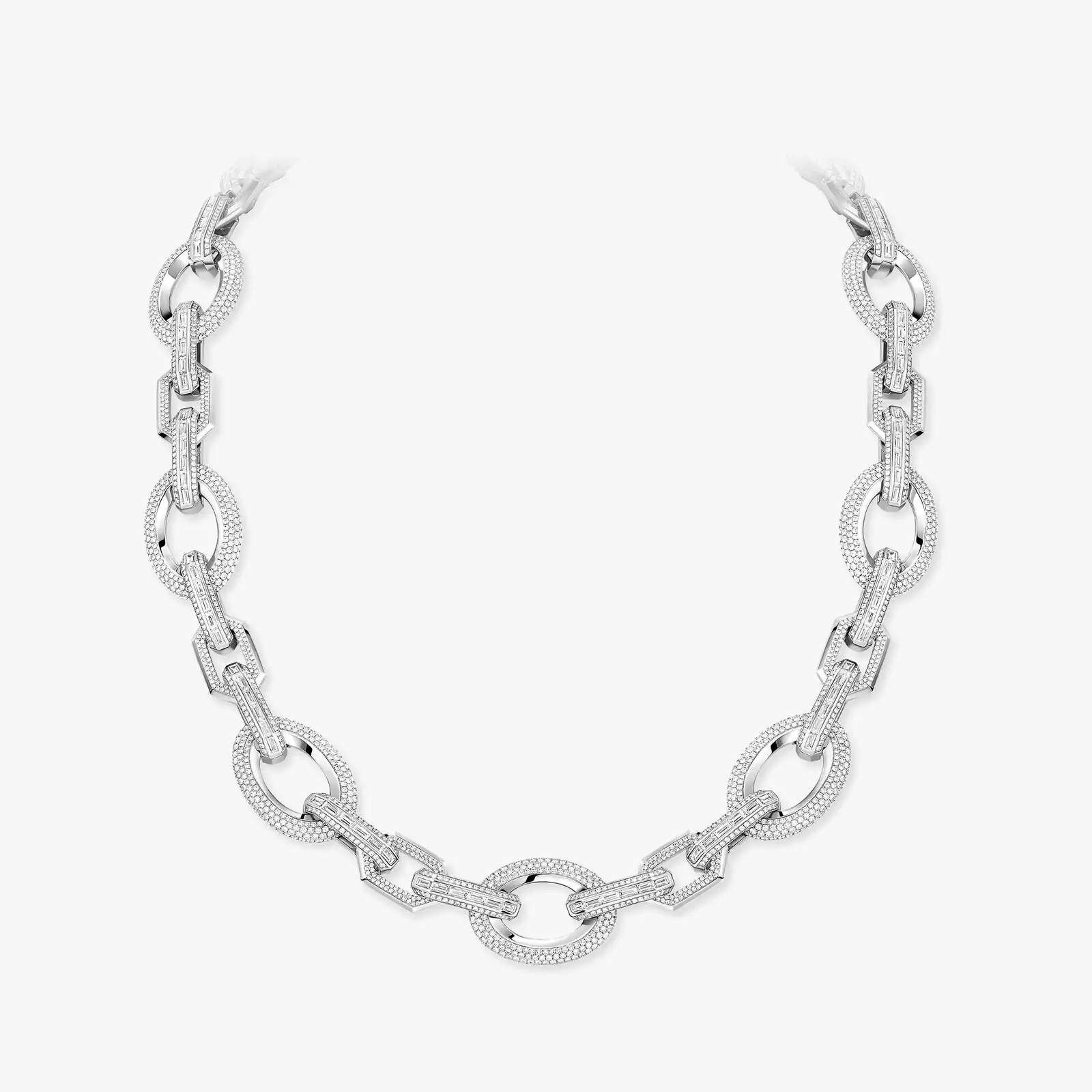 Groove Für sie Diamant Kette Weißgold 14064-WG
