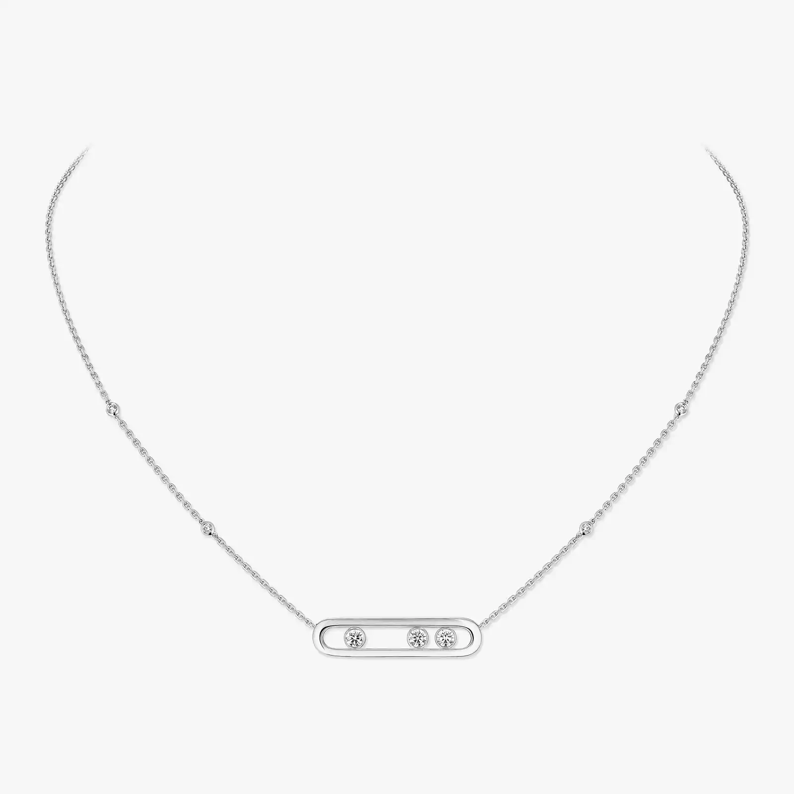Move White Gold For Her Diamond Necklace 03997-WG