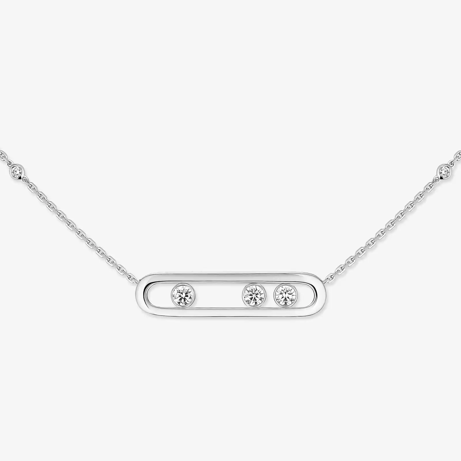 Move White Gold For Her Diamond Necklace 03997-WG