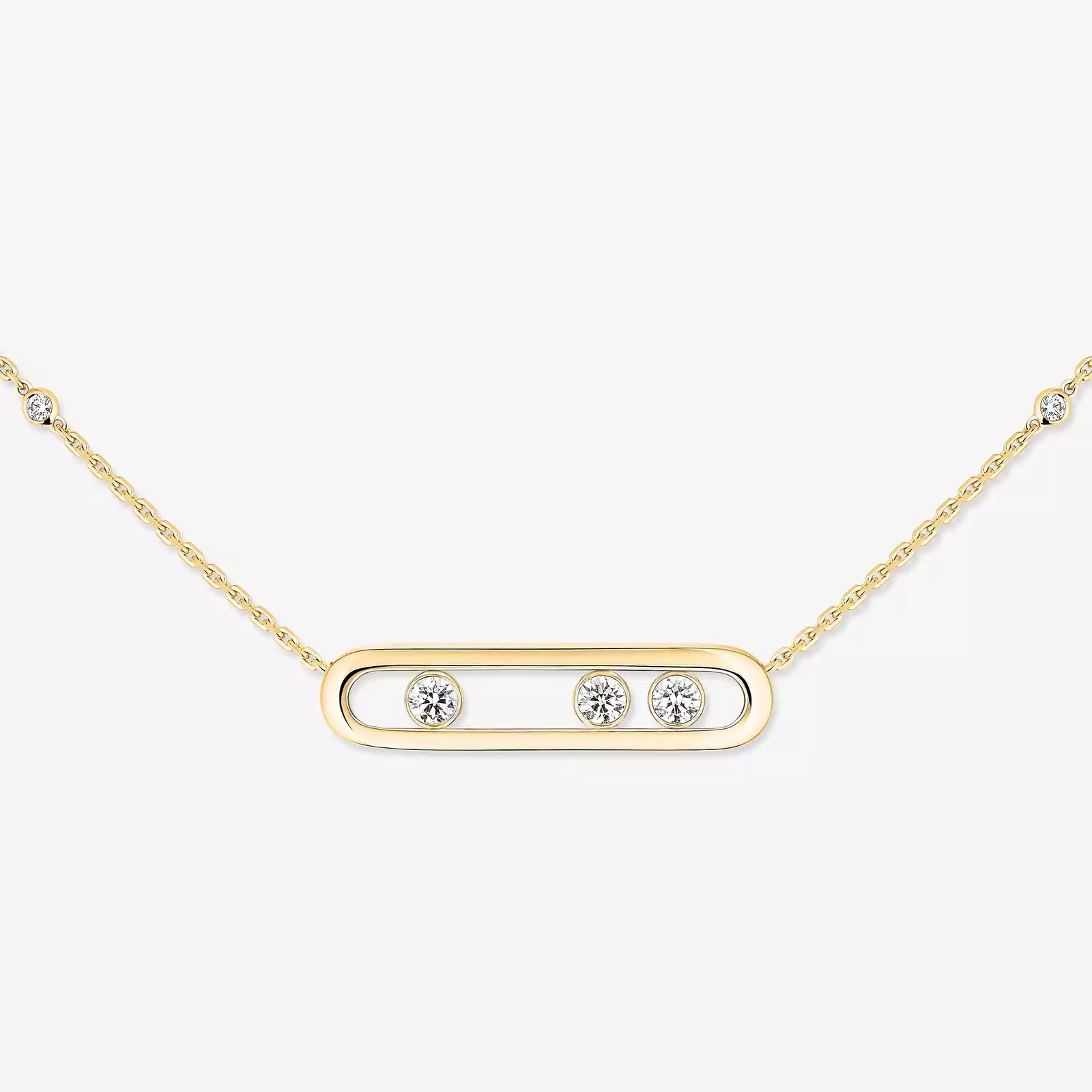 Move Yellow Gold For Her Diamond Necklace 03997-YG