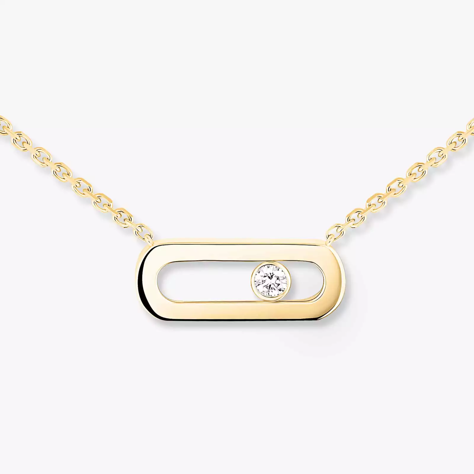 Necklace For Her Yellow Gold Diamond Gold Move Uno 10053-YG