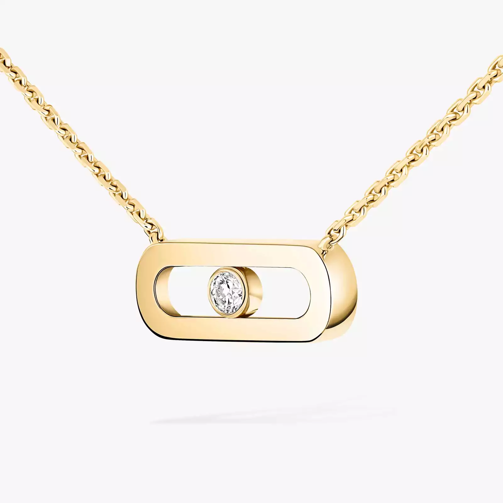 Necklace For Her Yellow Gold Diamond Gold Move Uno 10053-YG