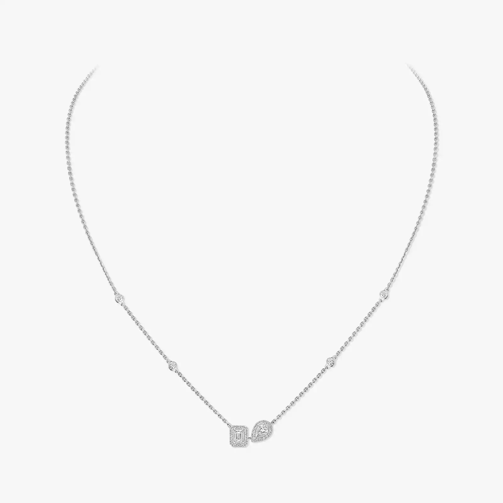 Collar Mujer Oro blanco Diamante My Twin Toi & Moi 14534-WG