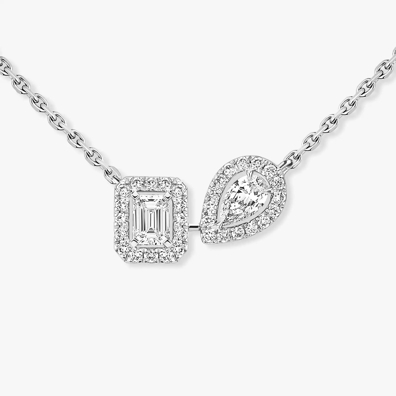 Collar Mujer Oro blanco Diamante My Twin Toi & Moi 14534-WG