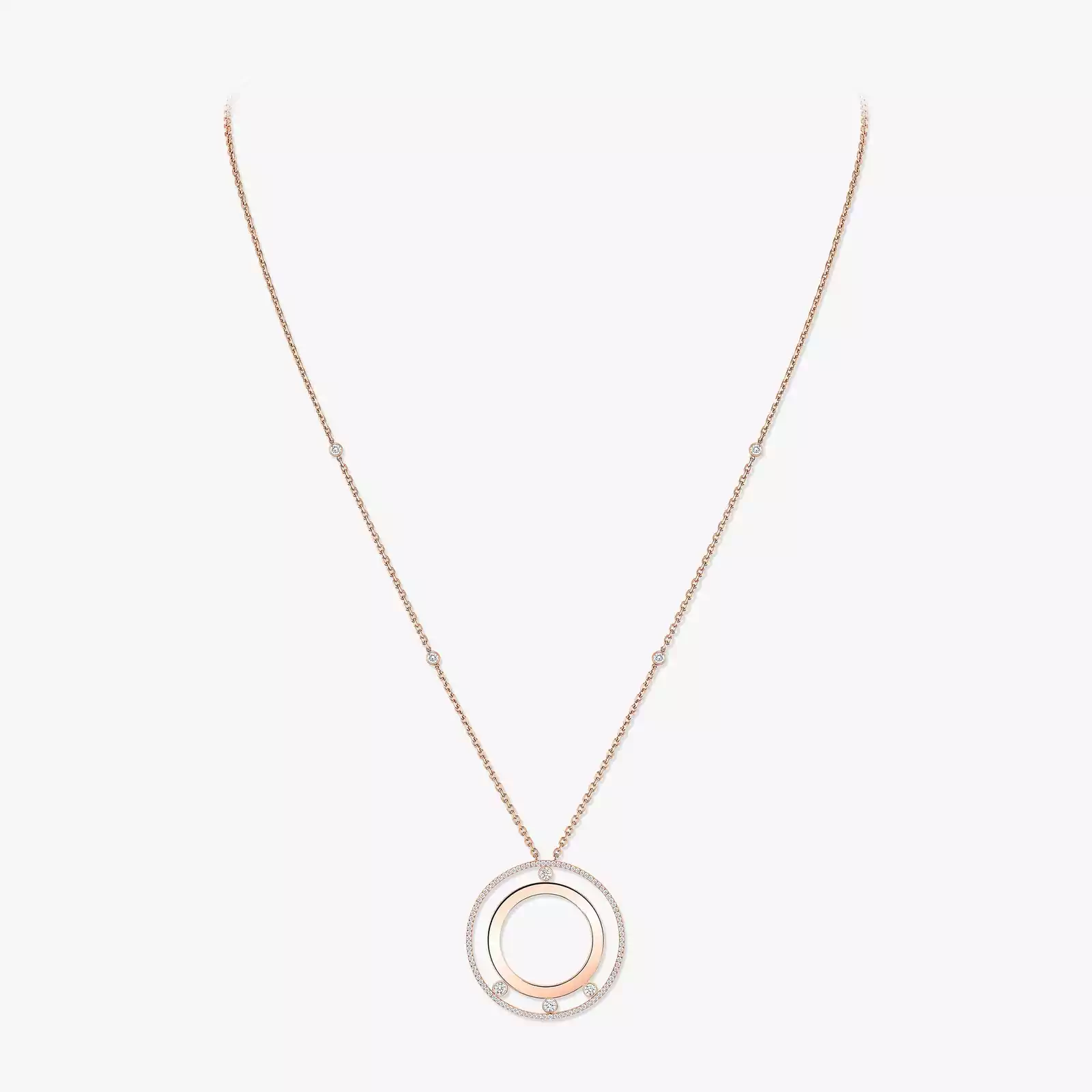 Move Romane长项链 Pink Gold Diamond For Her Necklace 11169-PG