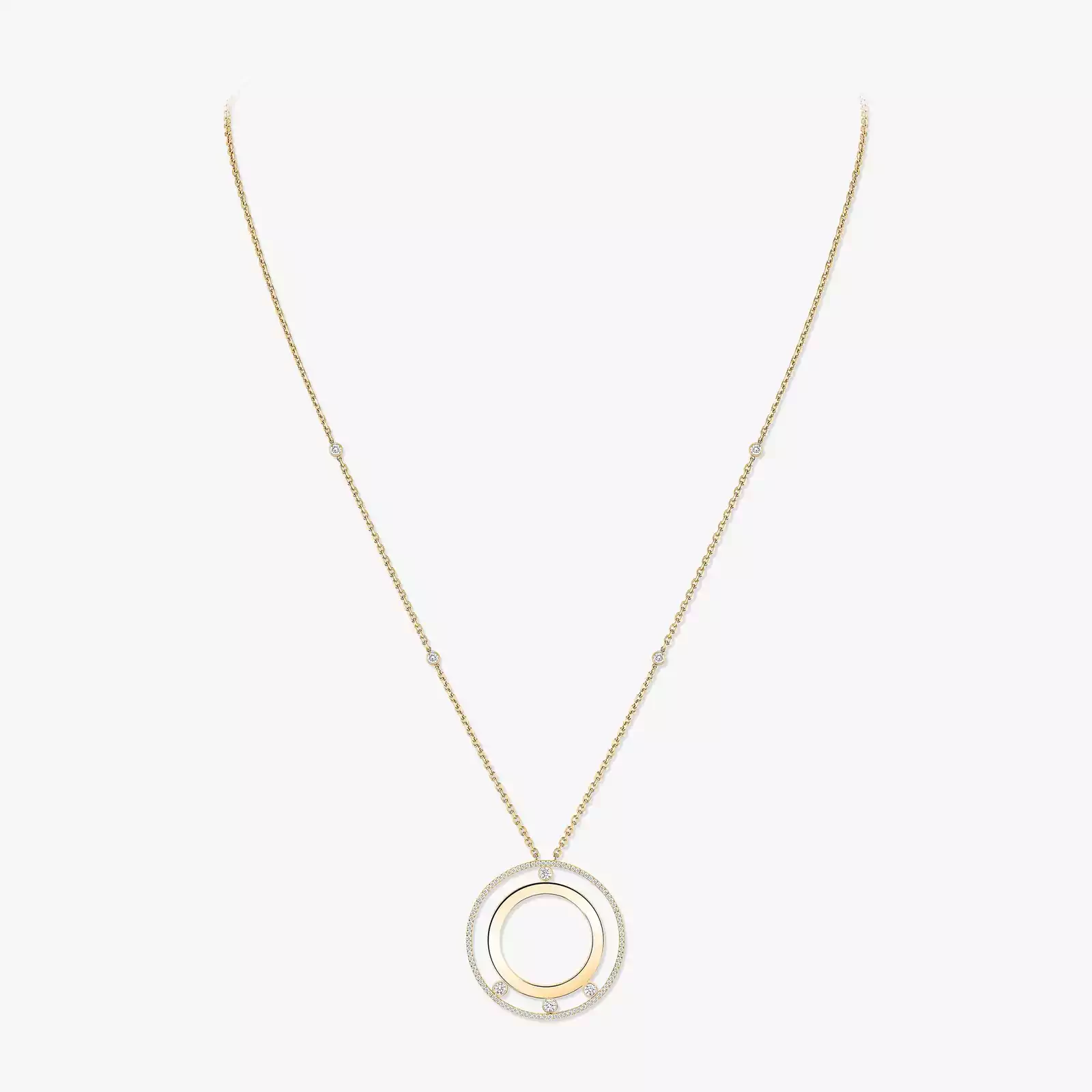 Move Romane长项链 Yellow Gold Diamond For Her Necklace 11169-YG