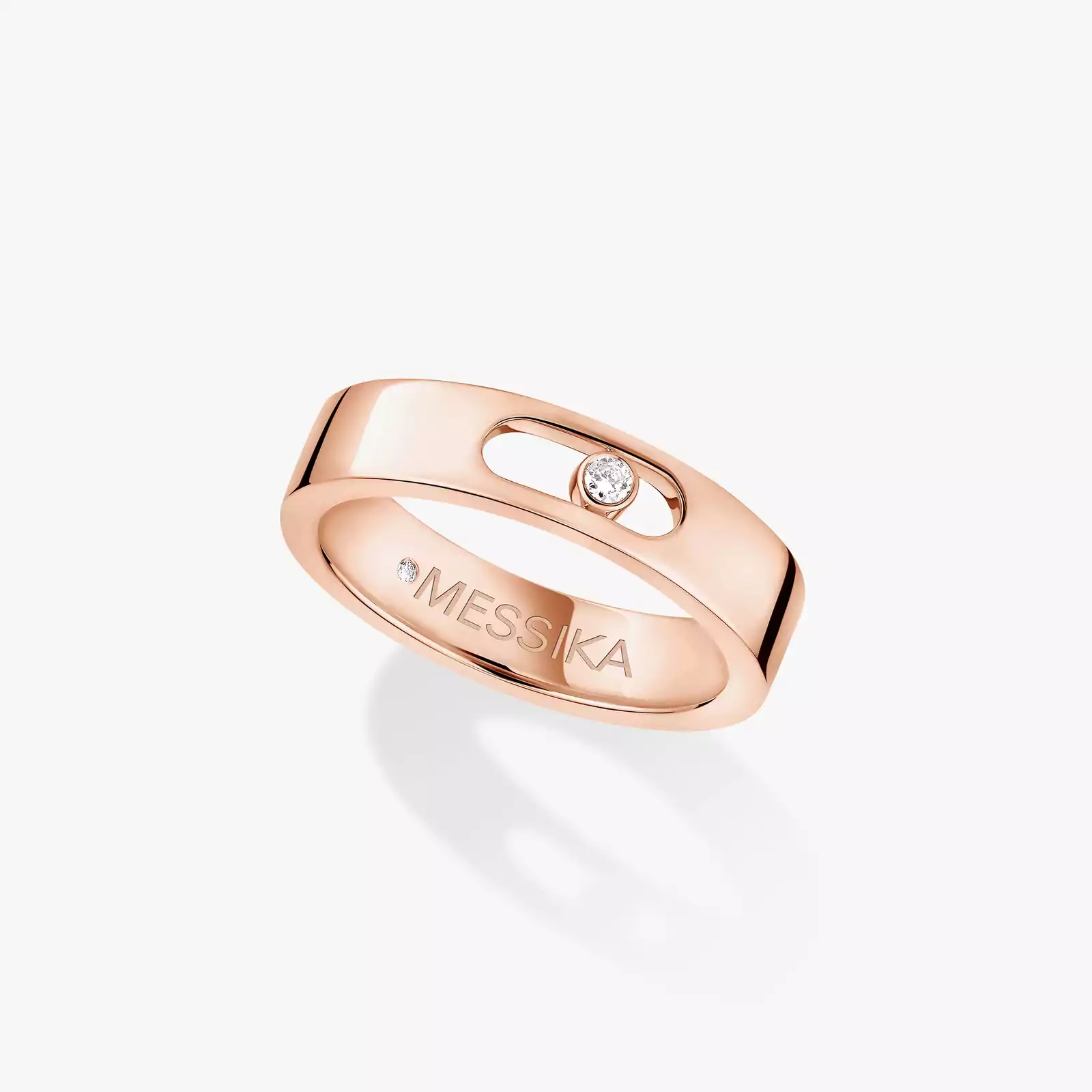 Move Joaillerie Wedding Ring Pink Gold For Her Diamond Ring 13553-PG