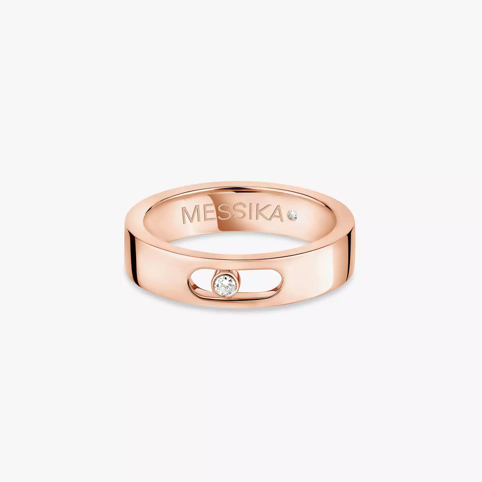 Move Joaillerie Wedding Ring Pink Gold For Her Diamond Ring 13553-PG