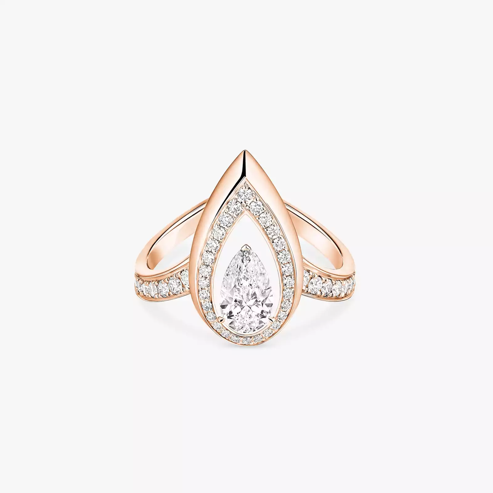 Bague Femme Or Rose Diamant Fiery 0,50ct 14115-PG