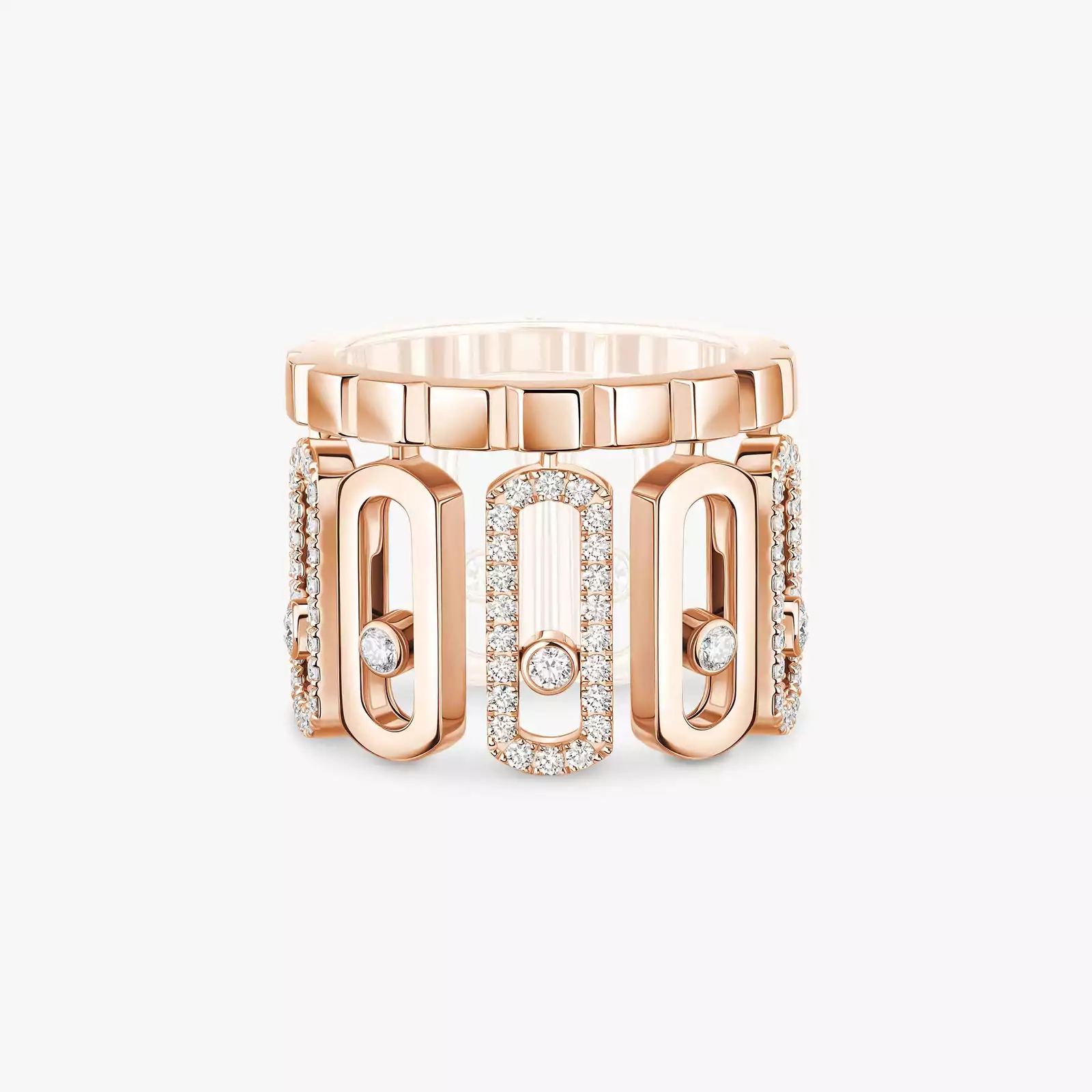 Anillo Mujer Oro rosa Diamante Move Iconica 12741-PG
