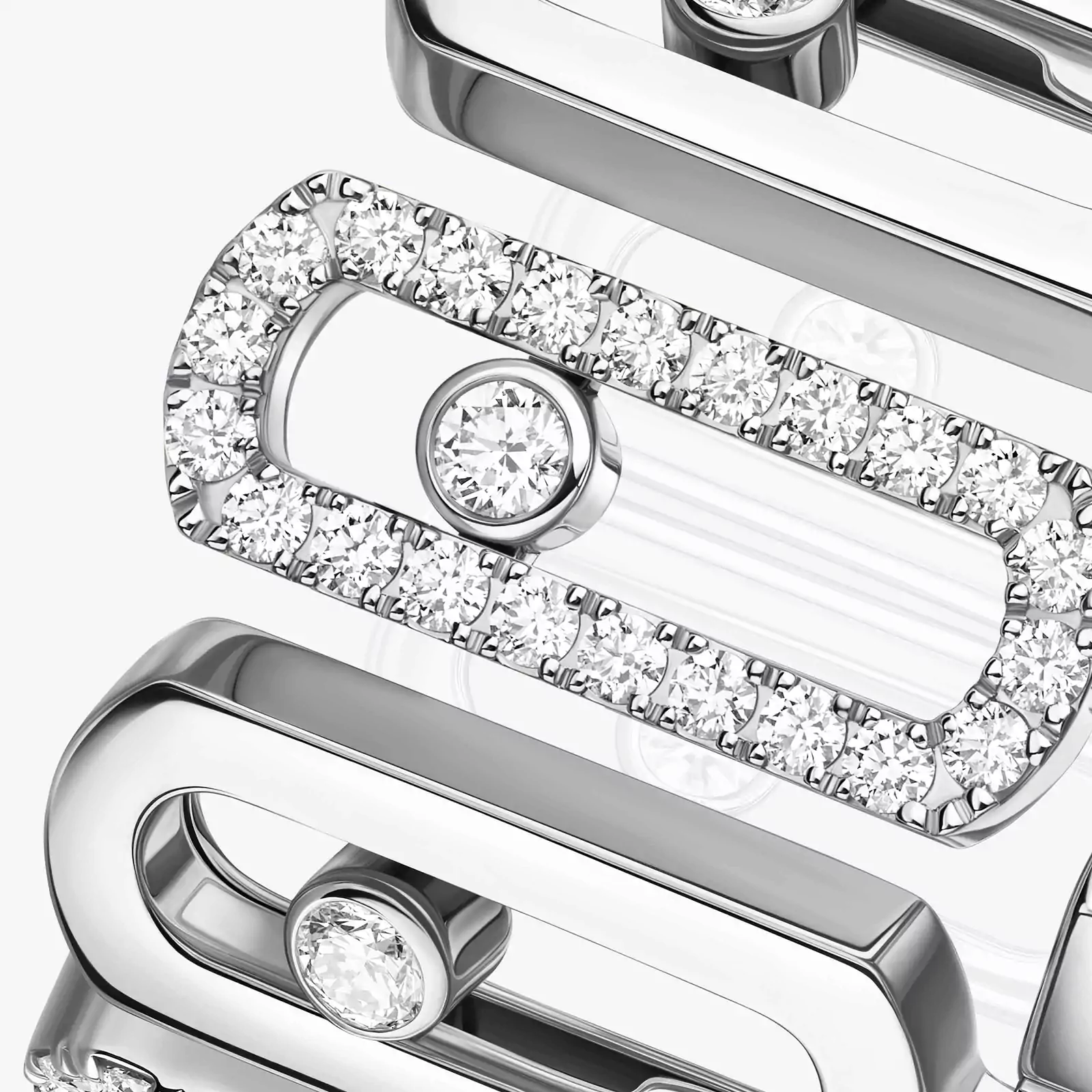 Bague Femme Or Blanc Diamant Move Iconica 12741-WG