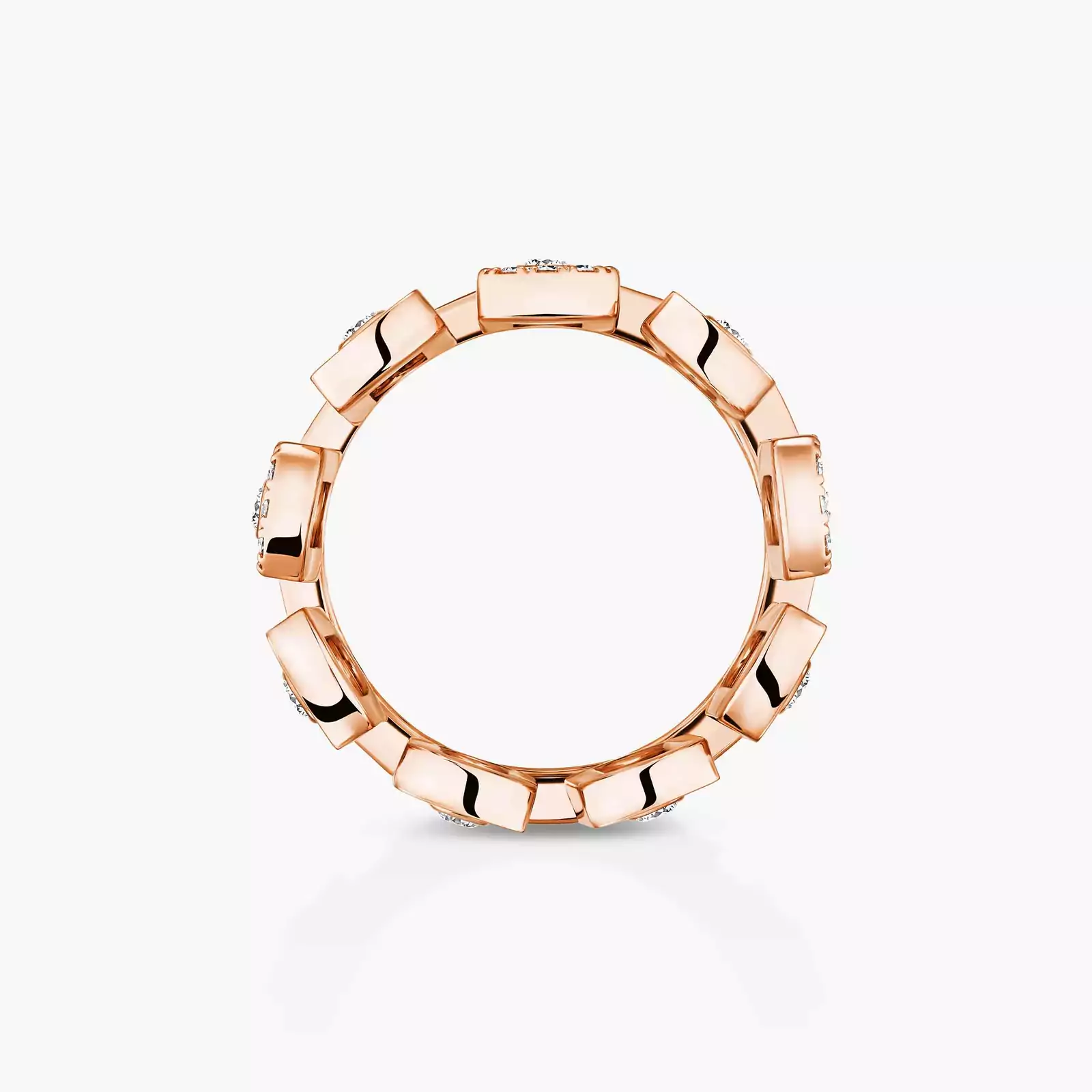 Anillo Mujer Oro rosa Diamante Move Iconica 12741-PG