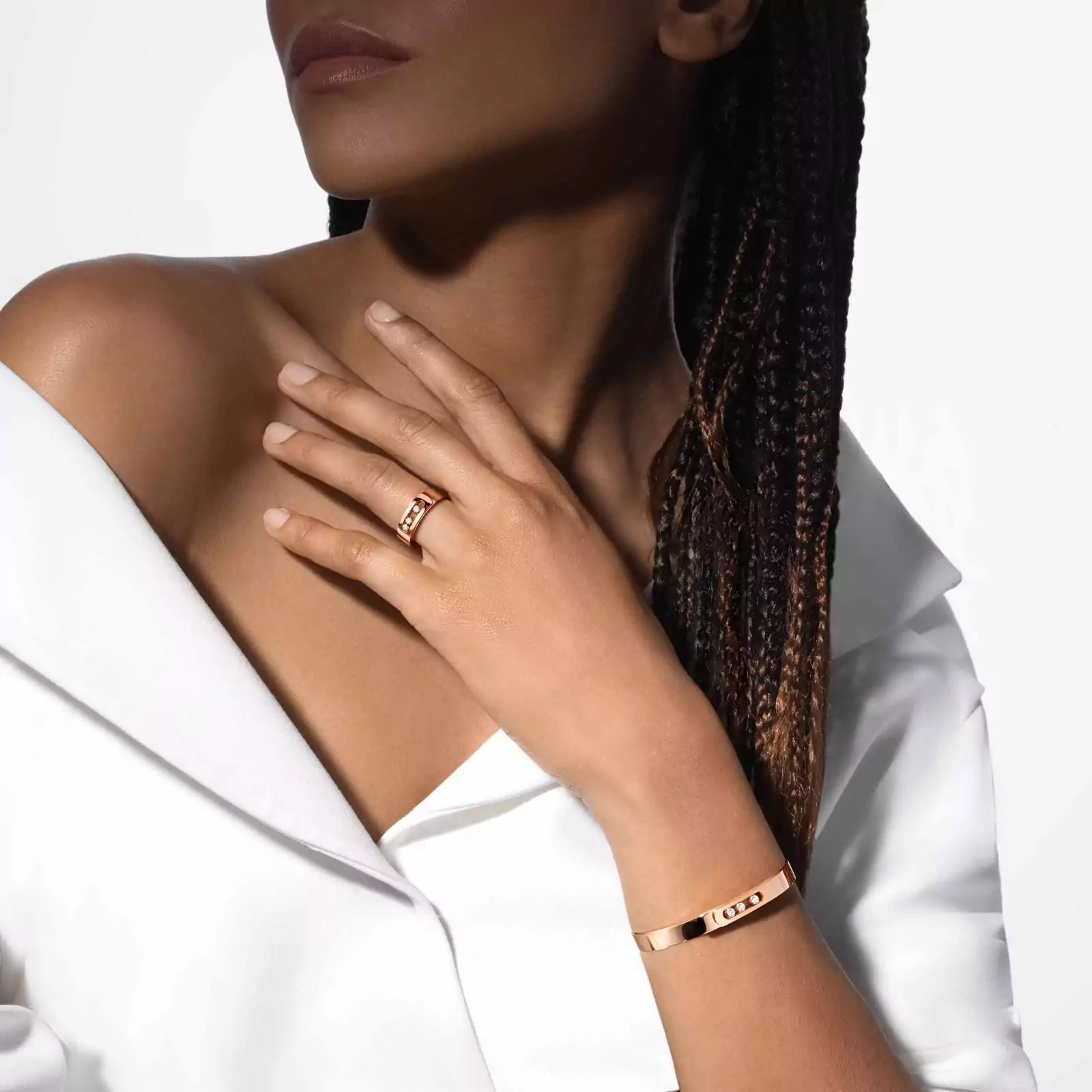 Bracelet Femme Or Rose Bangle Move Noa 06368-PG