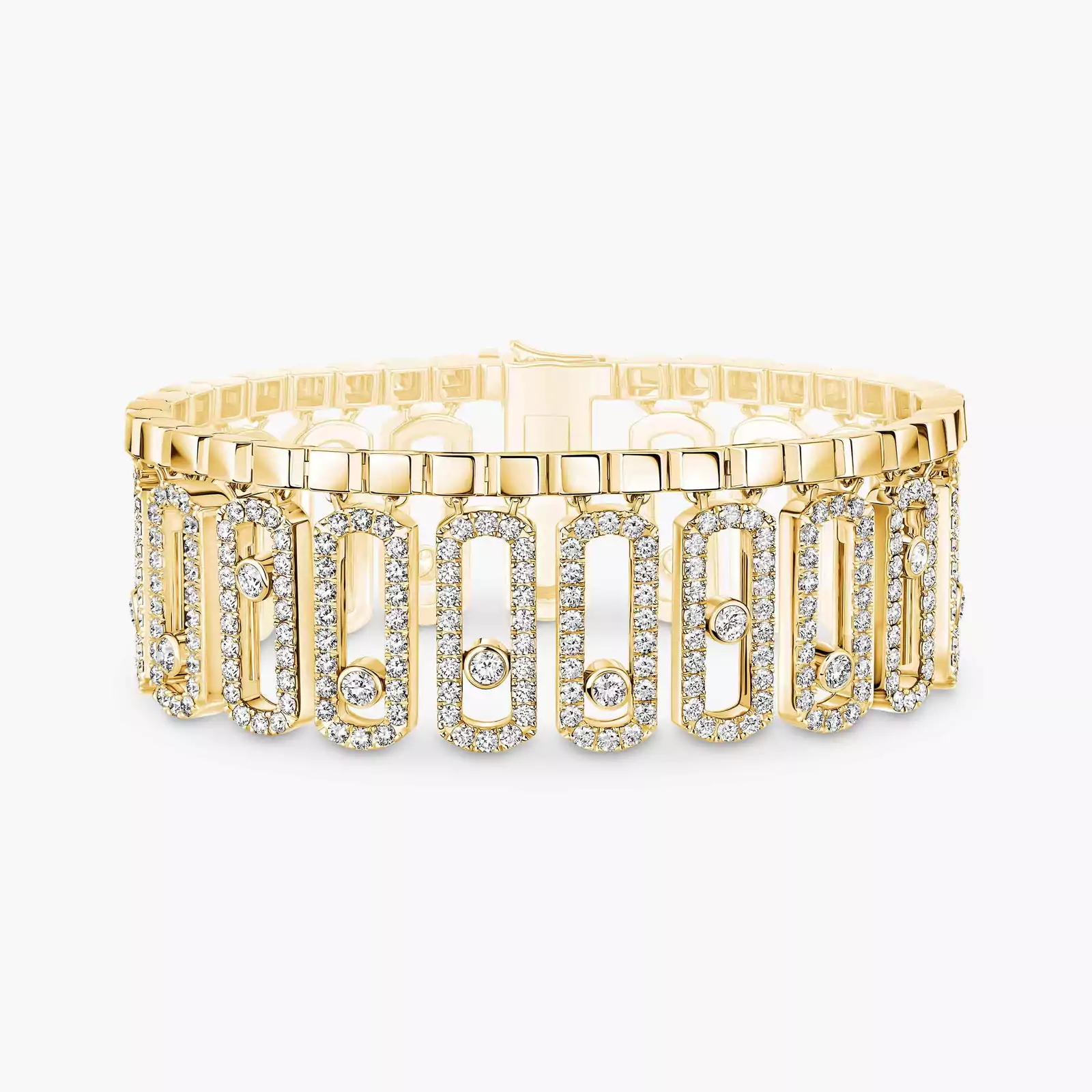 Bracelet Femme Or Jaune Diamant Move Iconica Pavé 12977-YG