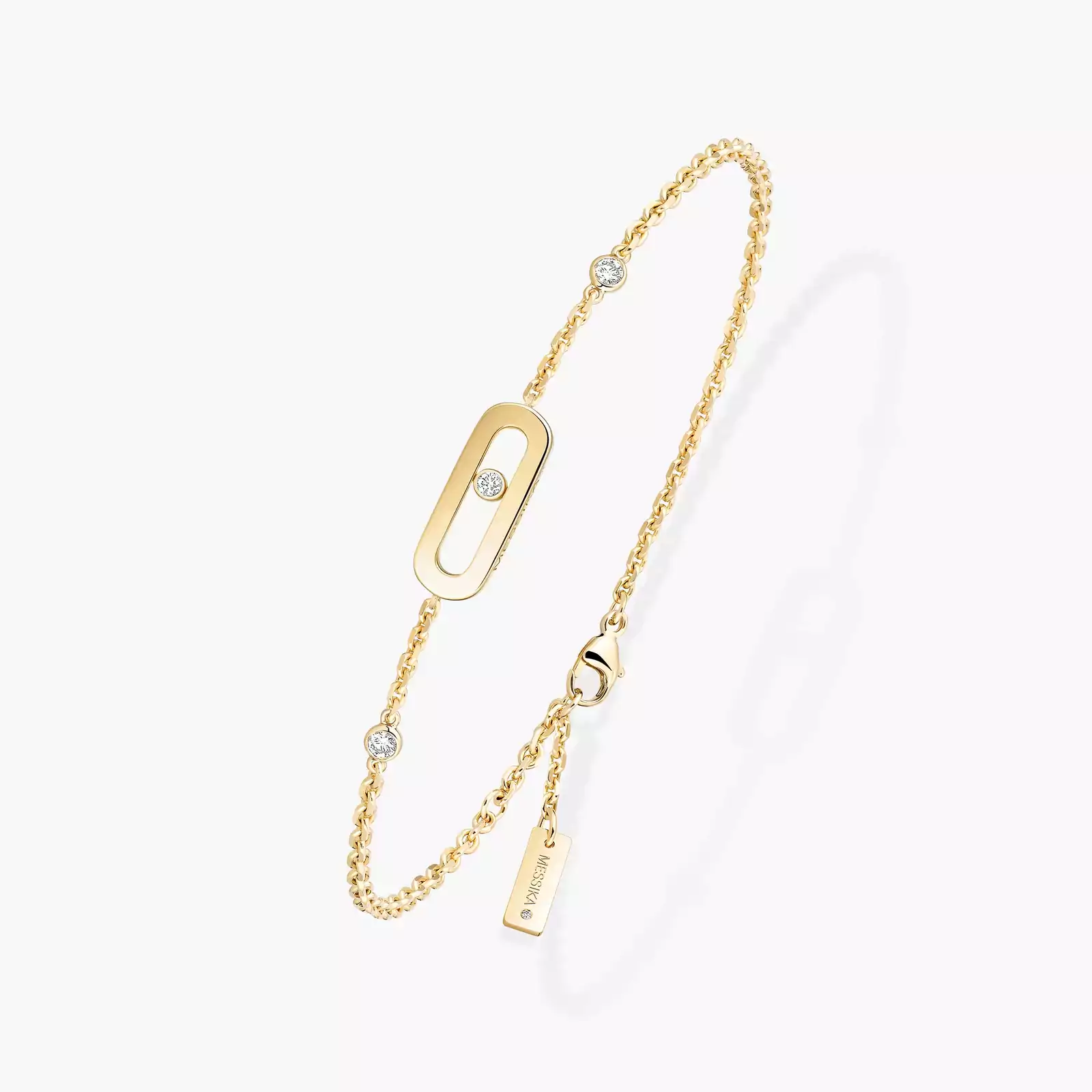 Pulsera Mujer Oro amarillo Diamante Pulsera Move Uno  10051-YG