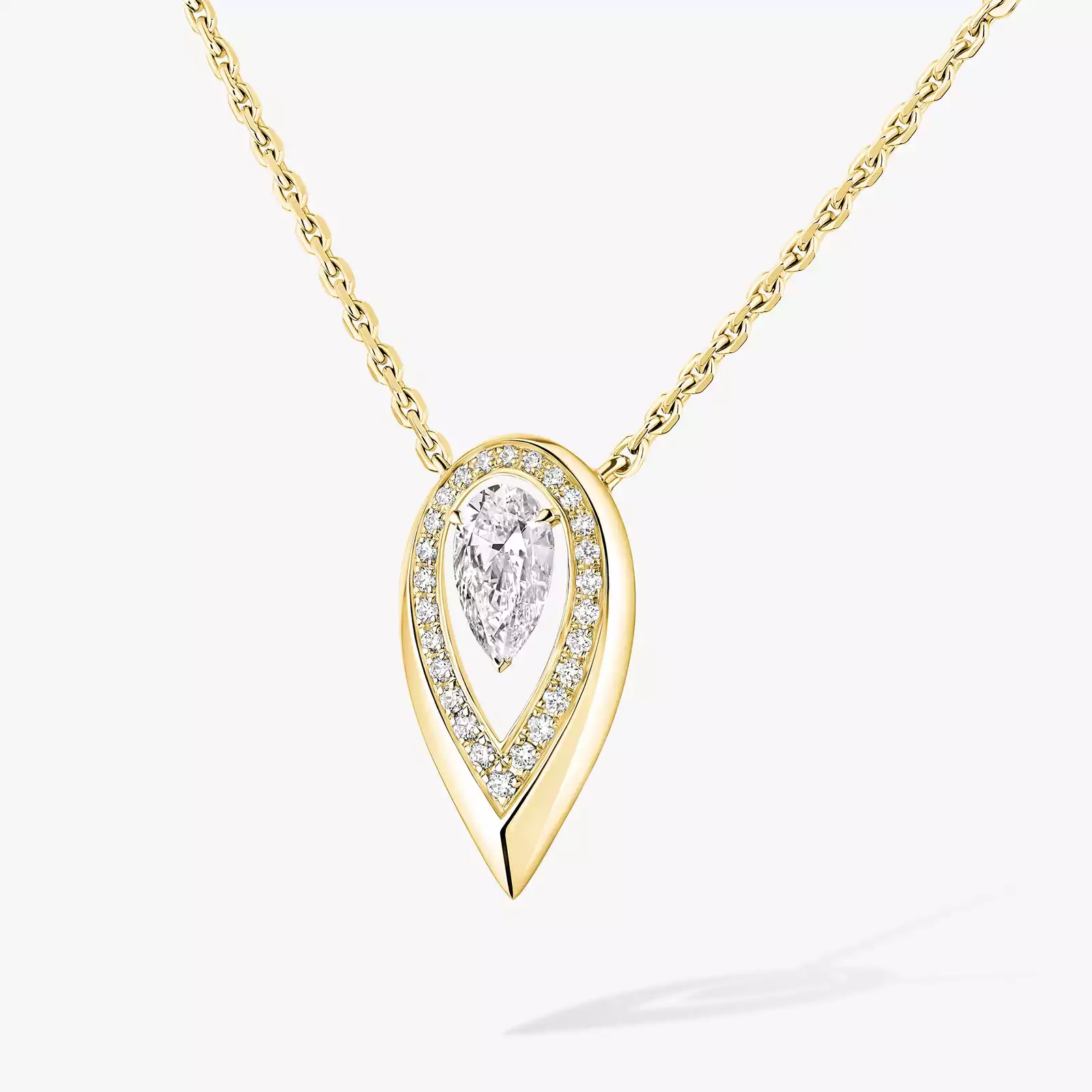 Fiery 0.40ct Yellow Gold For Her Diamond Necklace 14266-YG