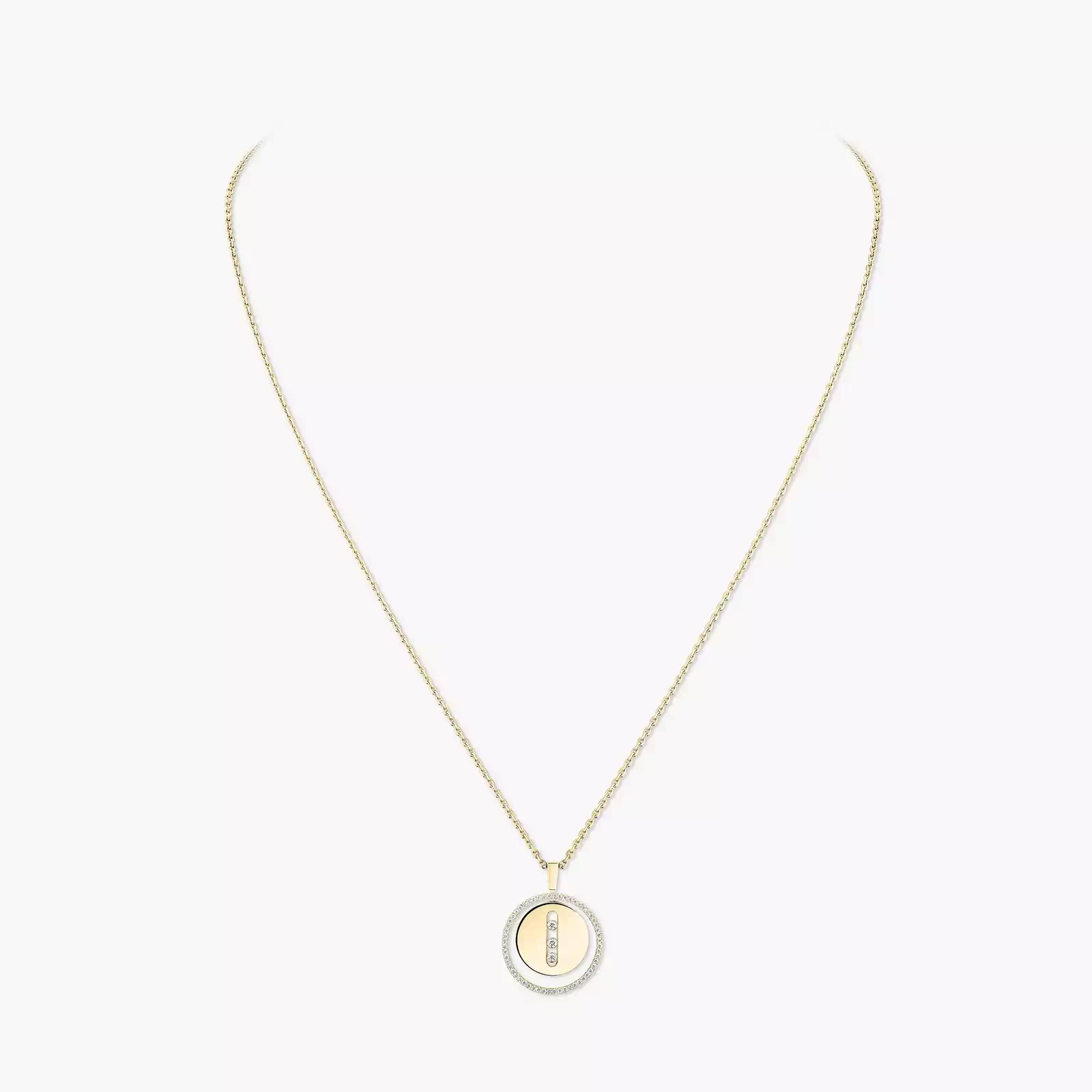 Lucky Move中号款 黄金 钻石  她的珍礼 项链 07394-YG