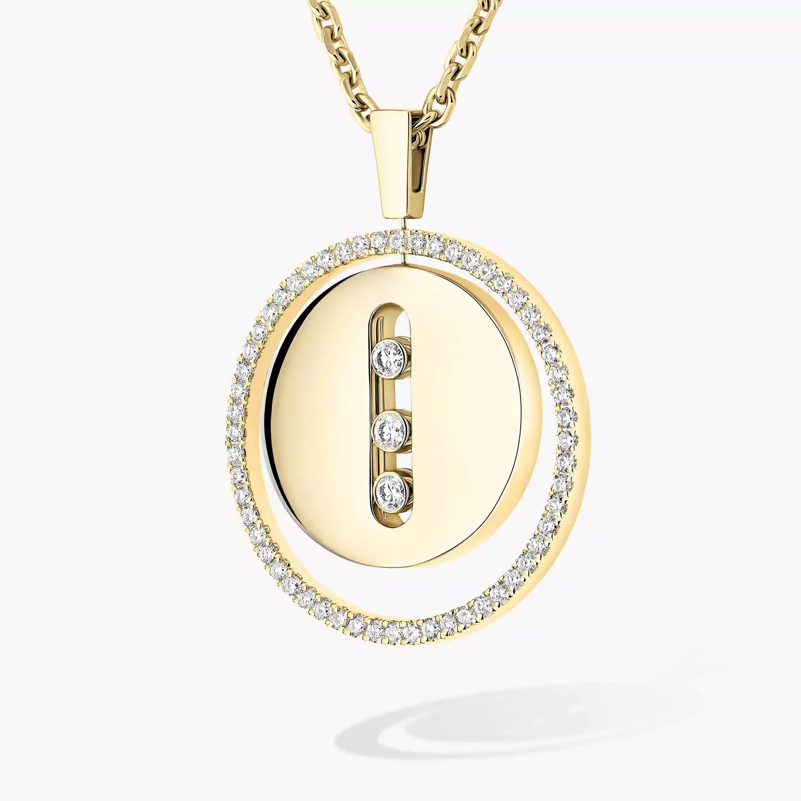 Lucky Move中号款 黄金 钻石  她的珍礼 项链 07394-YG