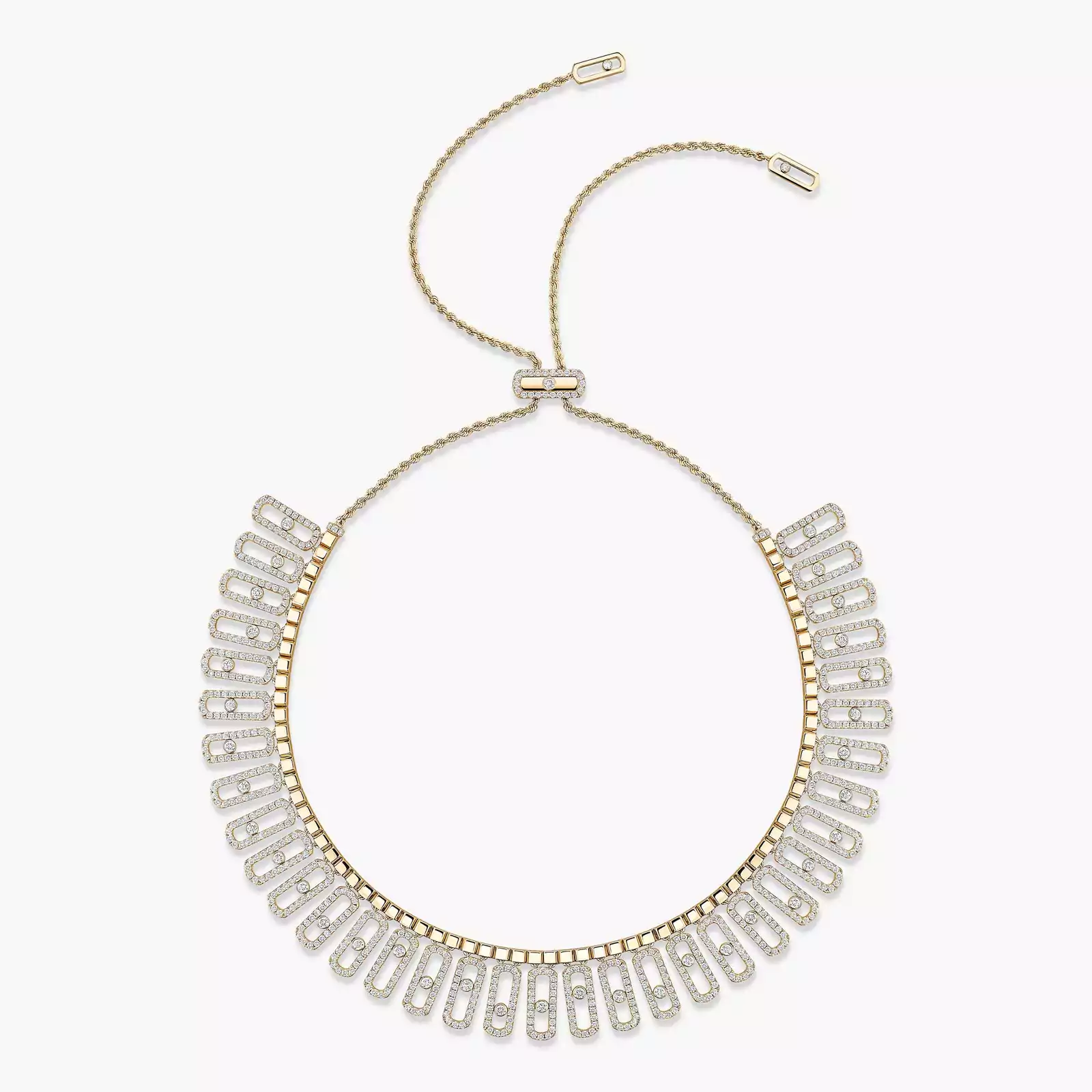 Collar Mujer Oro amarillo Diamante Move Iconica con Pavé 12699-YG