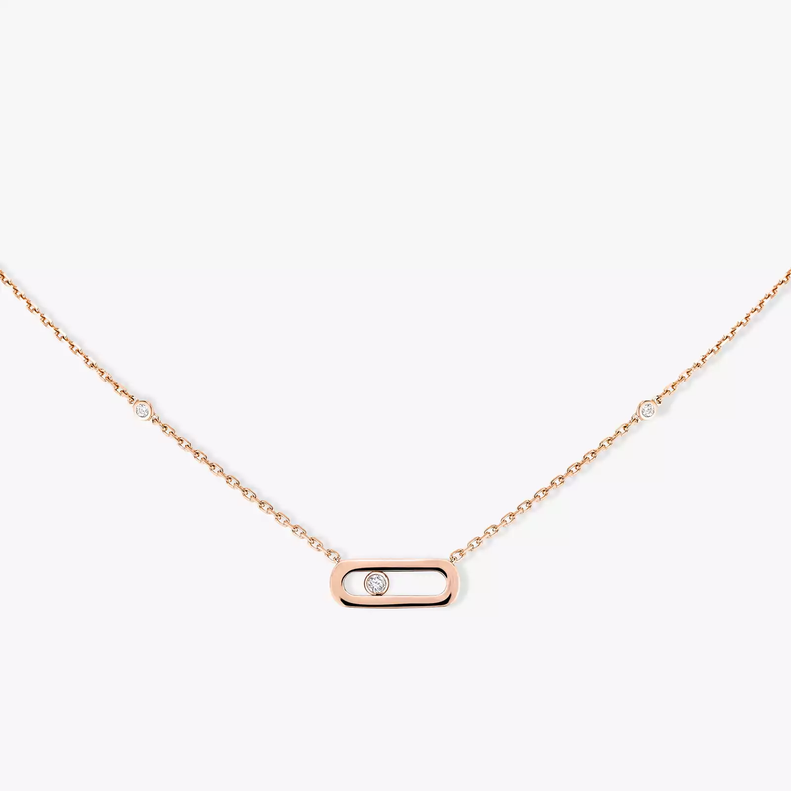 Gold Move Uno Pink Gold For Her Diamond Necklace 10053-PG