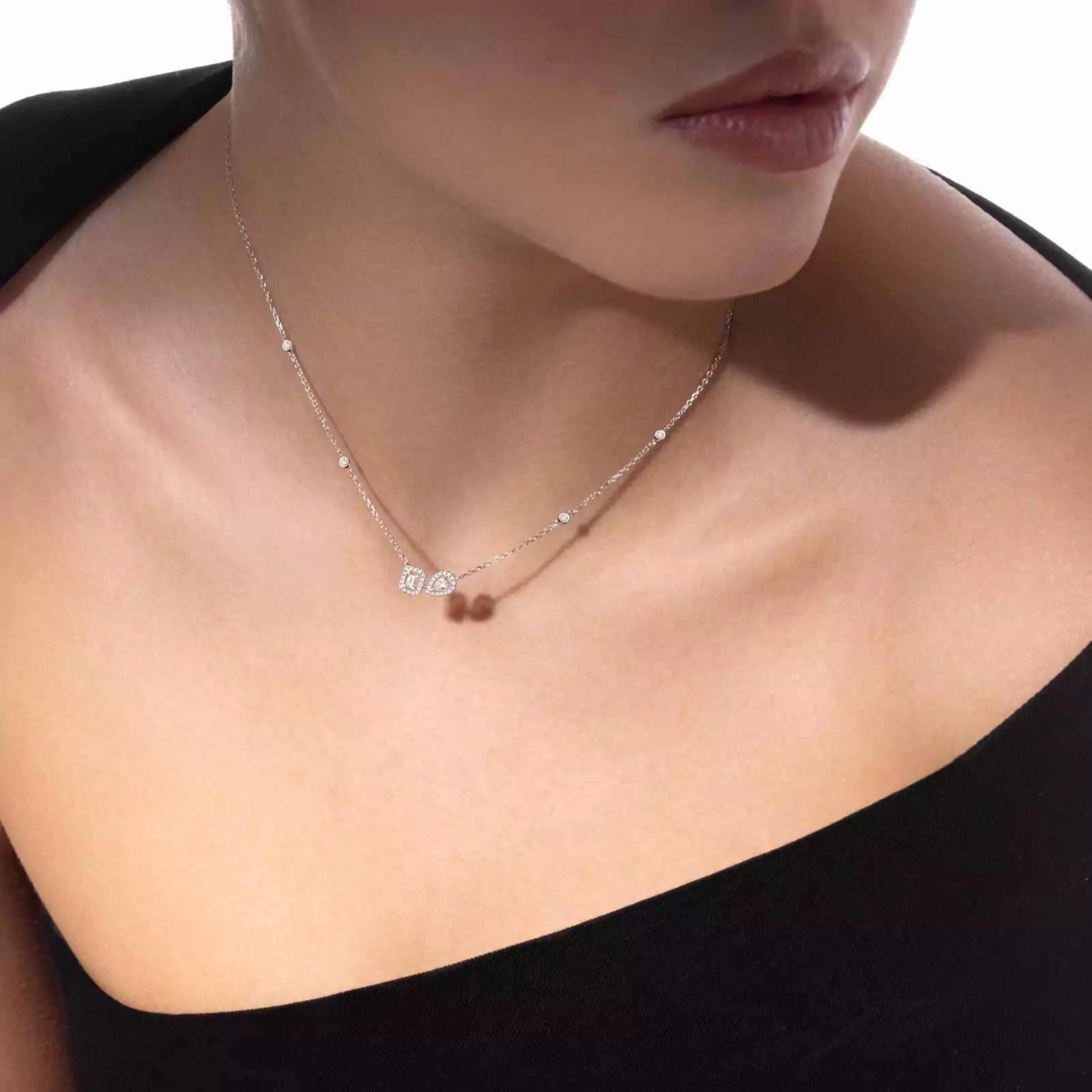 Collar Mujer Oro blanco Diamante My Twin Toi & Moi 14534-WG